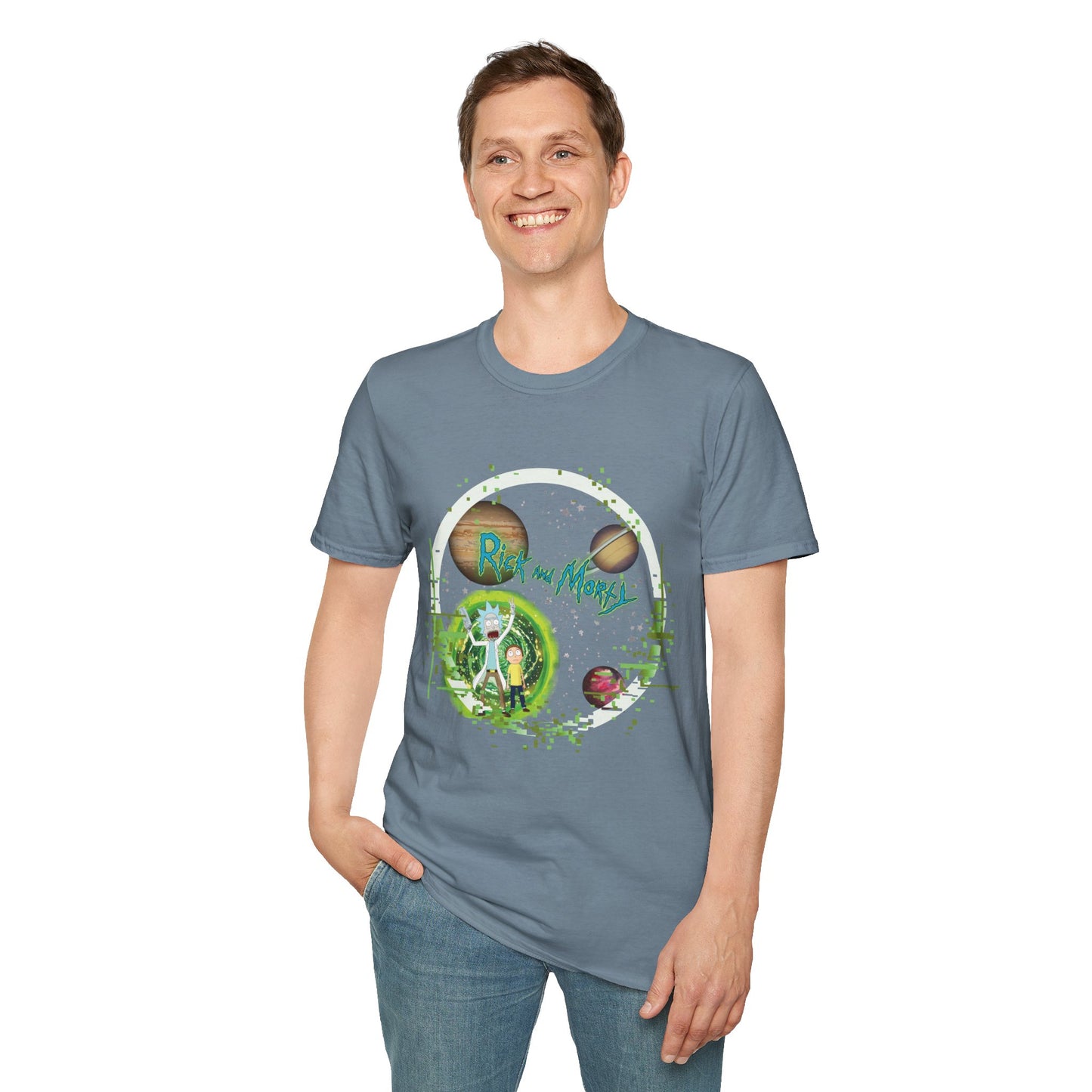 Rick & Morty Broken Space - Unisex Softstyle T-Shirt