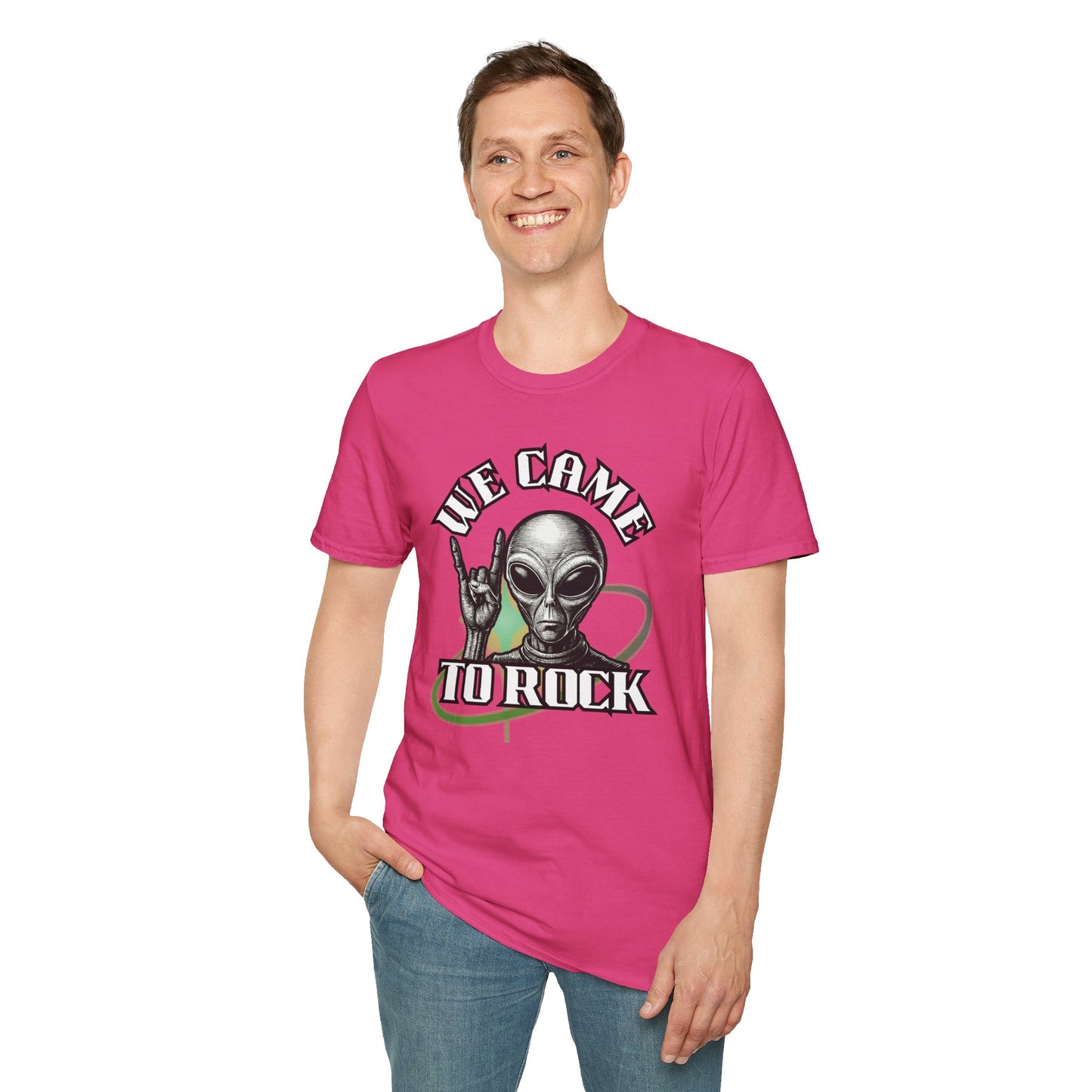 Alien Metal - We Came to Rock - Unisex Softstyle T-Shirt