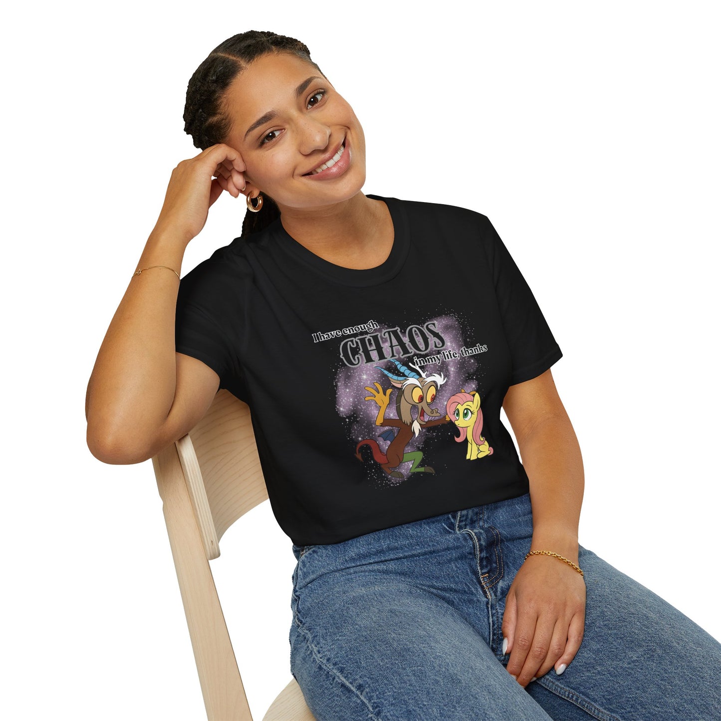 My Little Pony Discord and Fluttershy - Unisex Softstyle T-Shirt