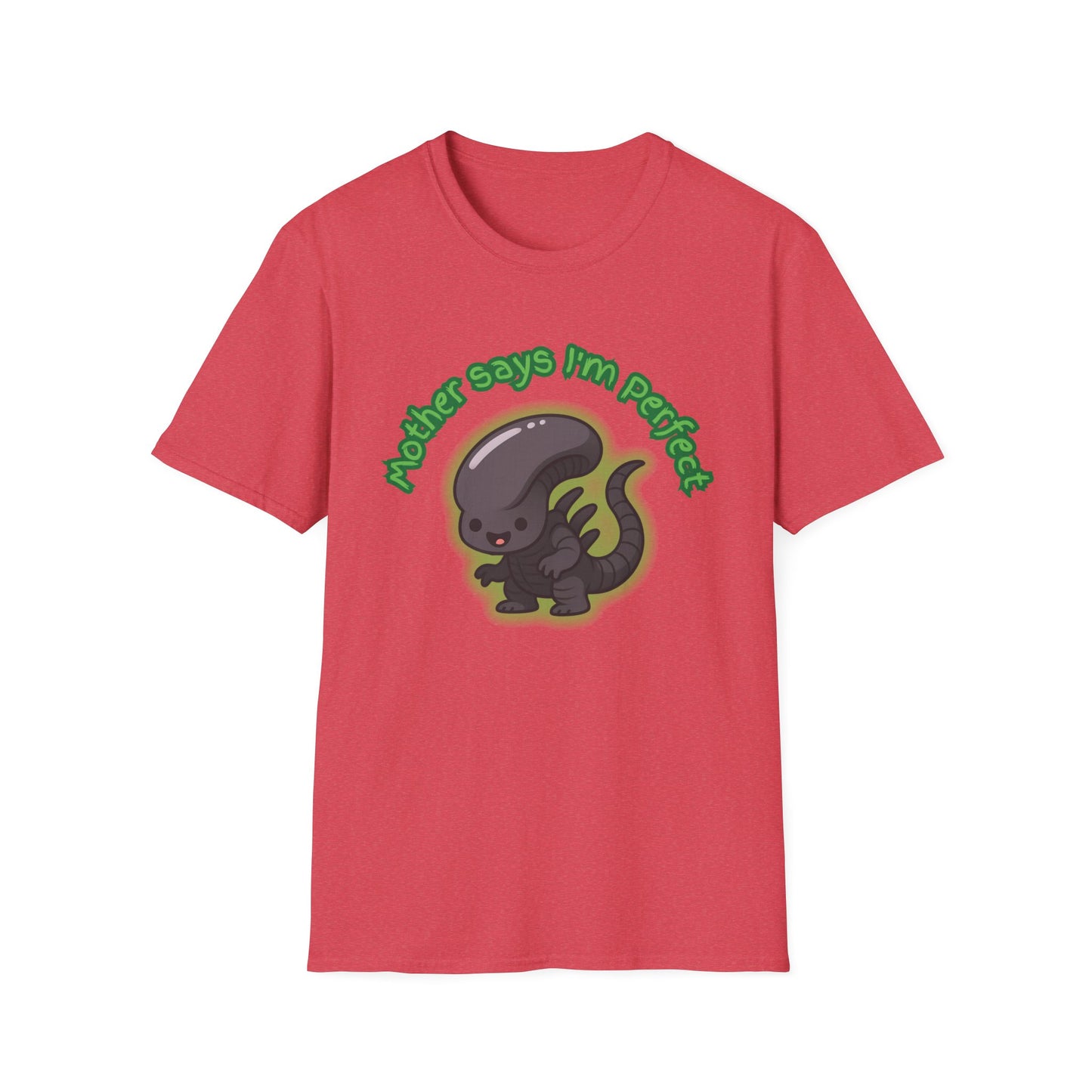 Alien Cute Xenomorph I'm Perfect - Unisex Softstyle T-Shirt