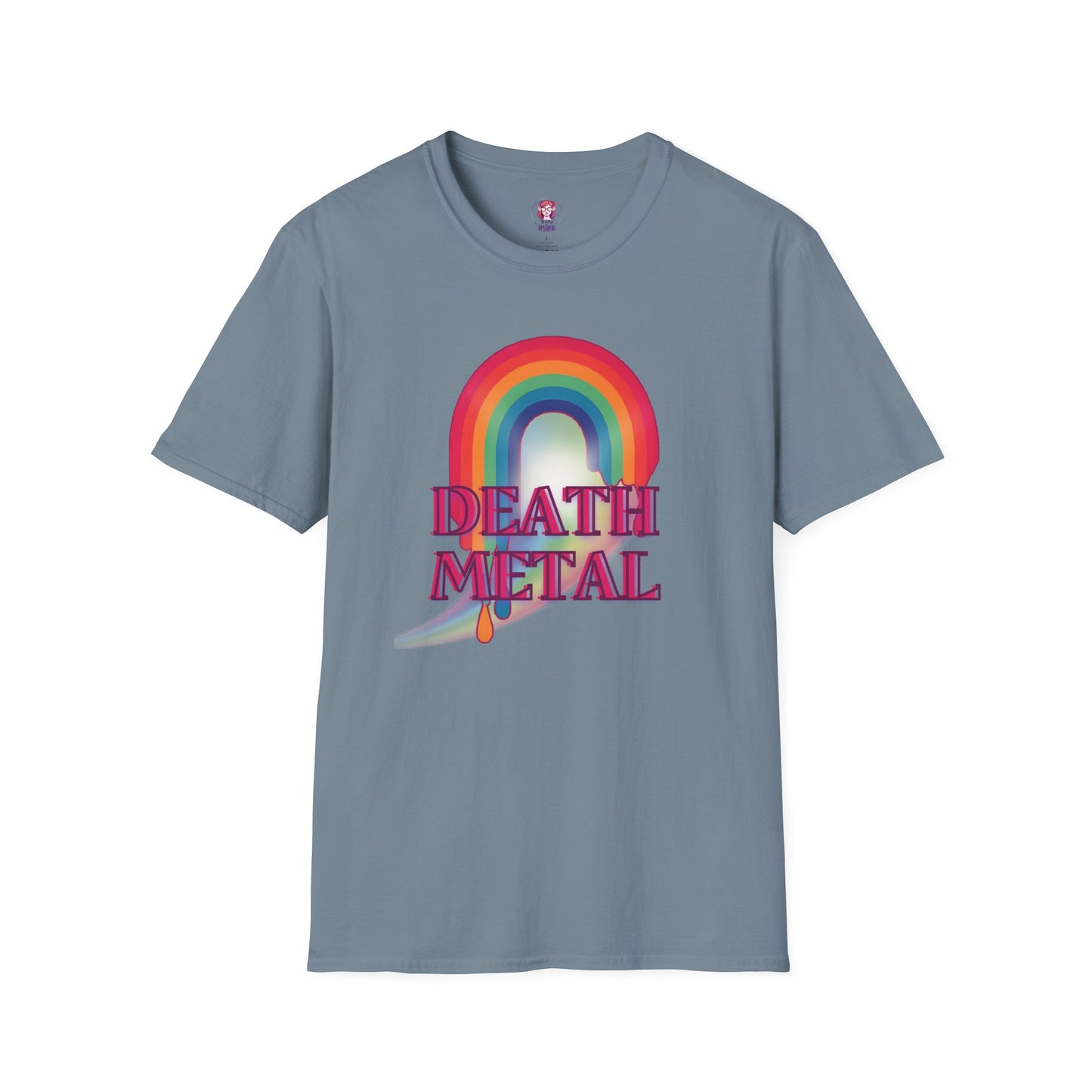 Rainbow Death Metal - Unisex Softstyle T-Shirt