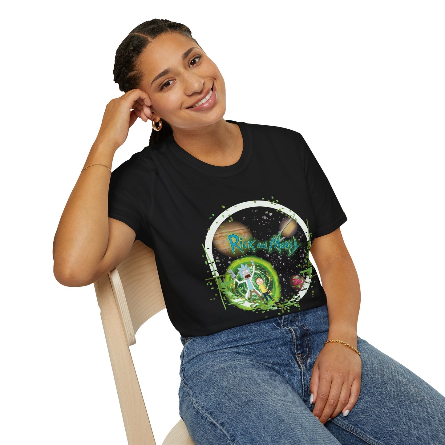 Rick & Morty Broken Space - Unisex Softstyle T-Shirt
