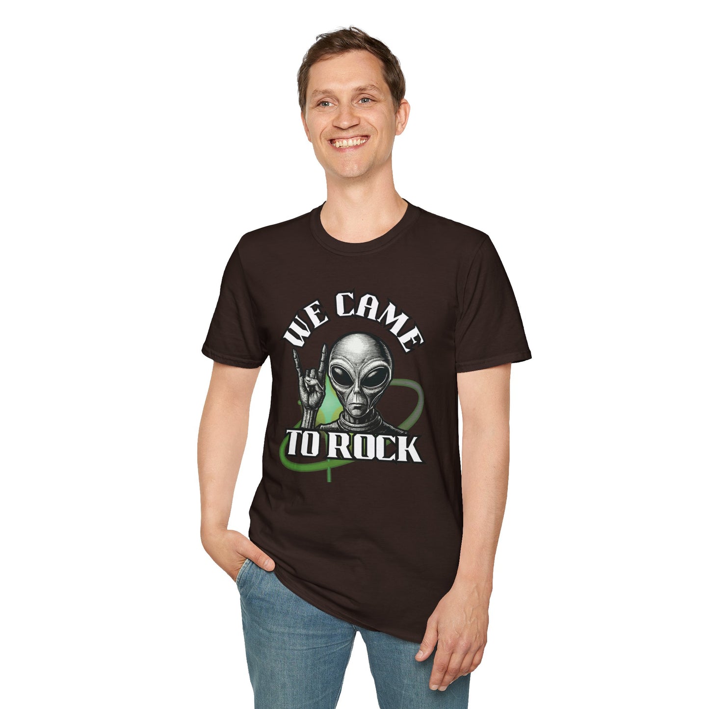 Alien Metal - We Came to Rock - Unisex Softstyle T-Shirt