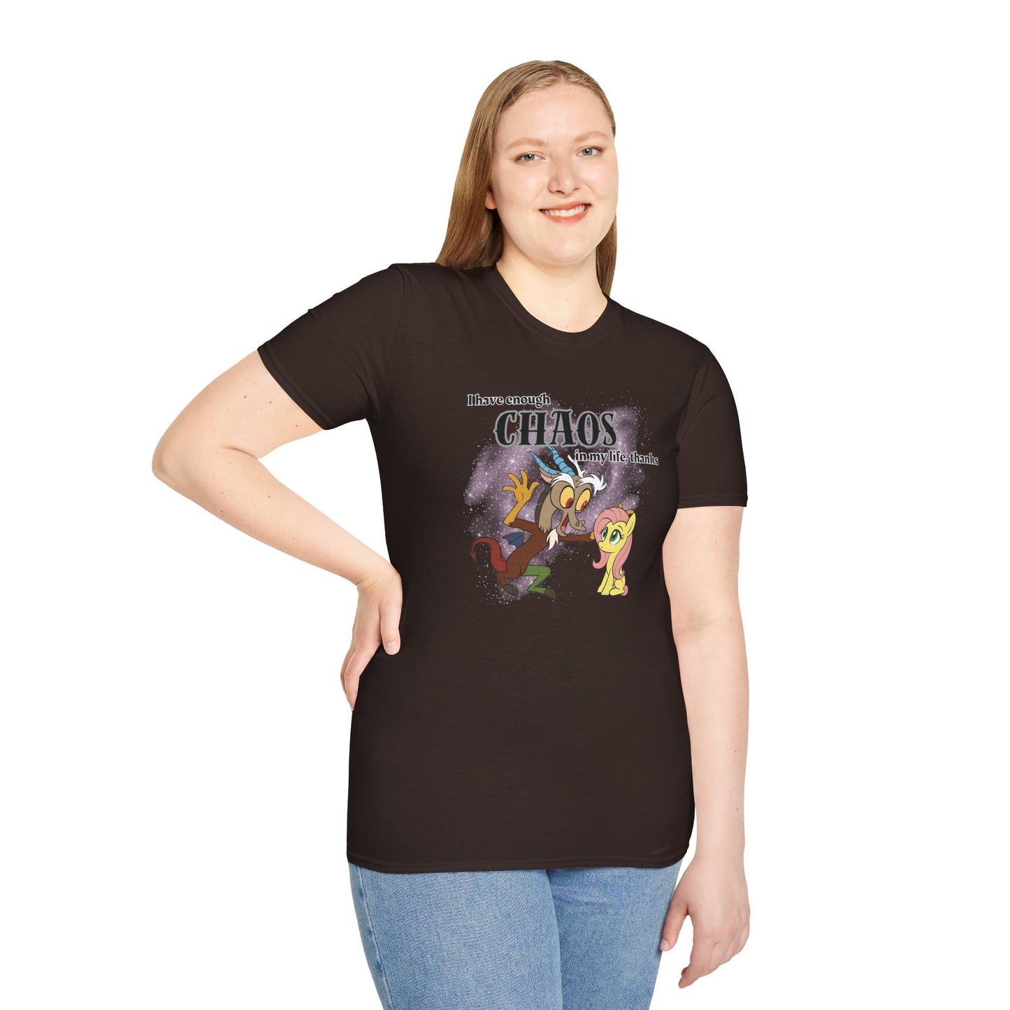 My Little Pony Discord and Fluttershy - Unisex Softstyle T-Shirt