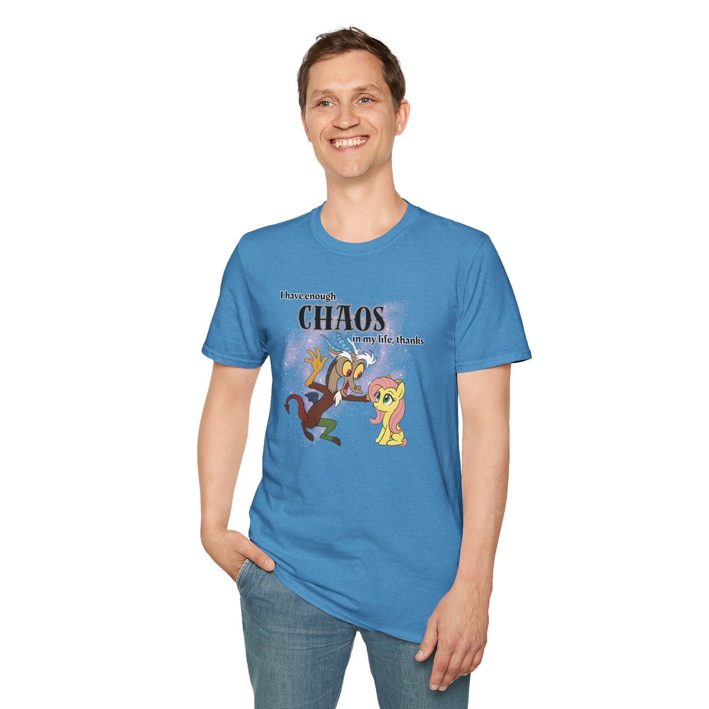 My Little Pony Discord and Fluttershy - Unisex Softstyle T-Shirt
