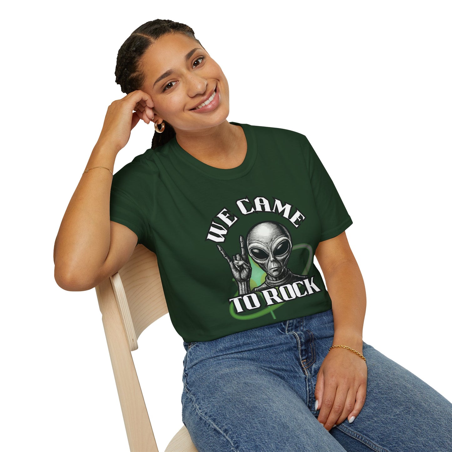 Alien Metal - We Came to Rock - Unisex Softstyle T-Shirt