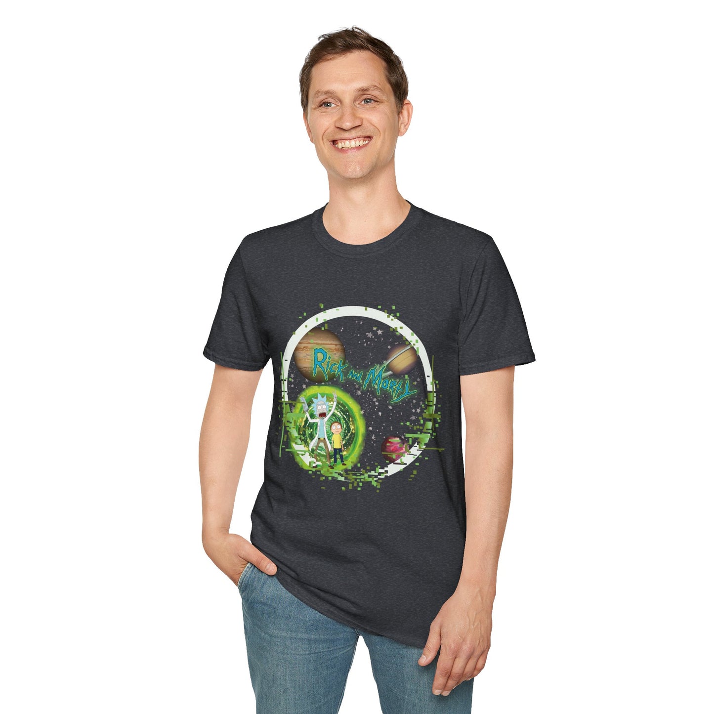 Rick & Morty Broken Space - Unisex Softstyle T-Shirt