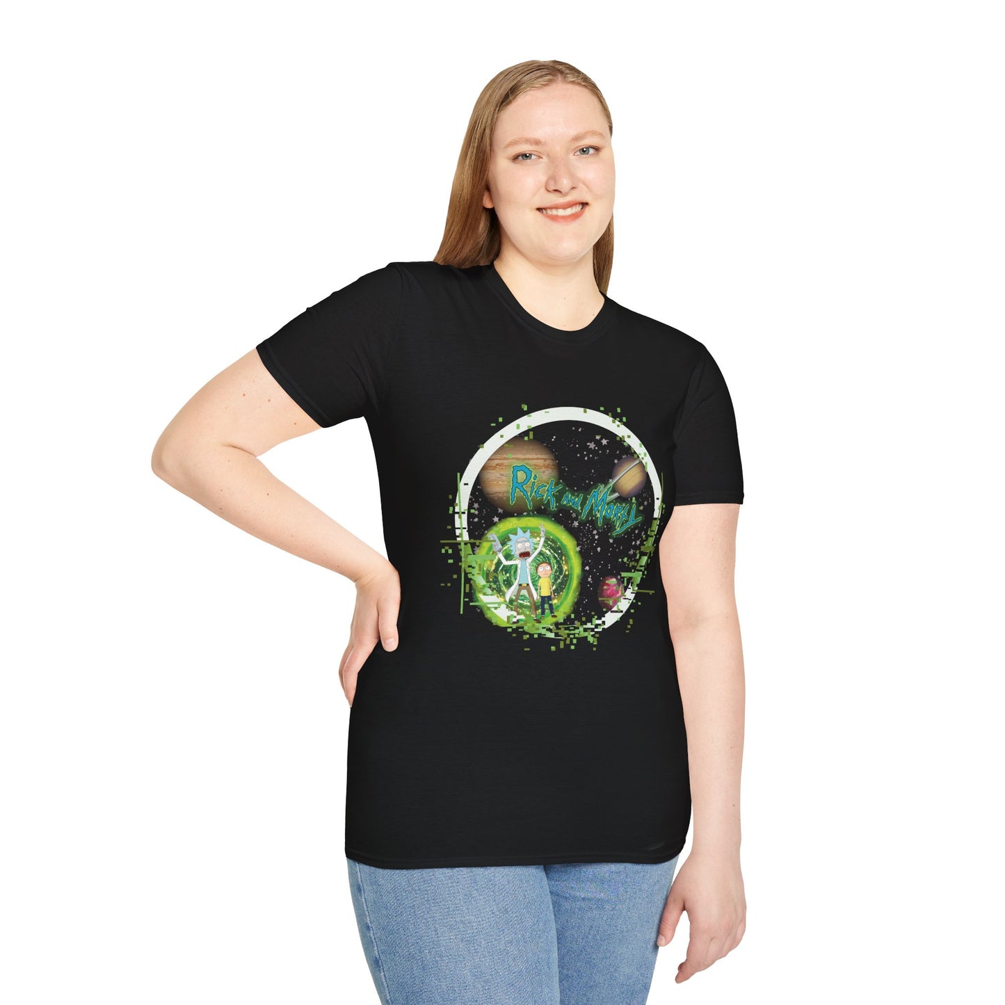 Rick & Morty Broken Space - Unisex Softstyle T-Shirt