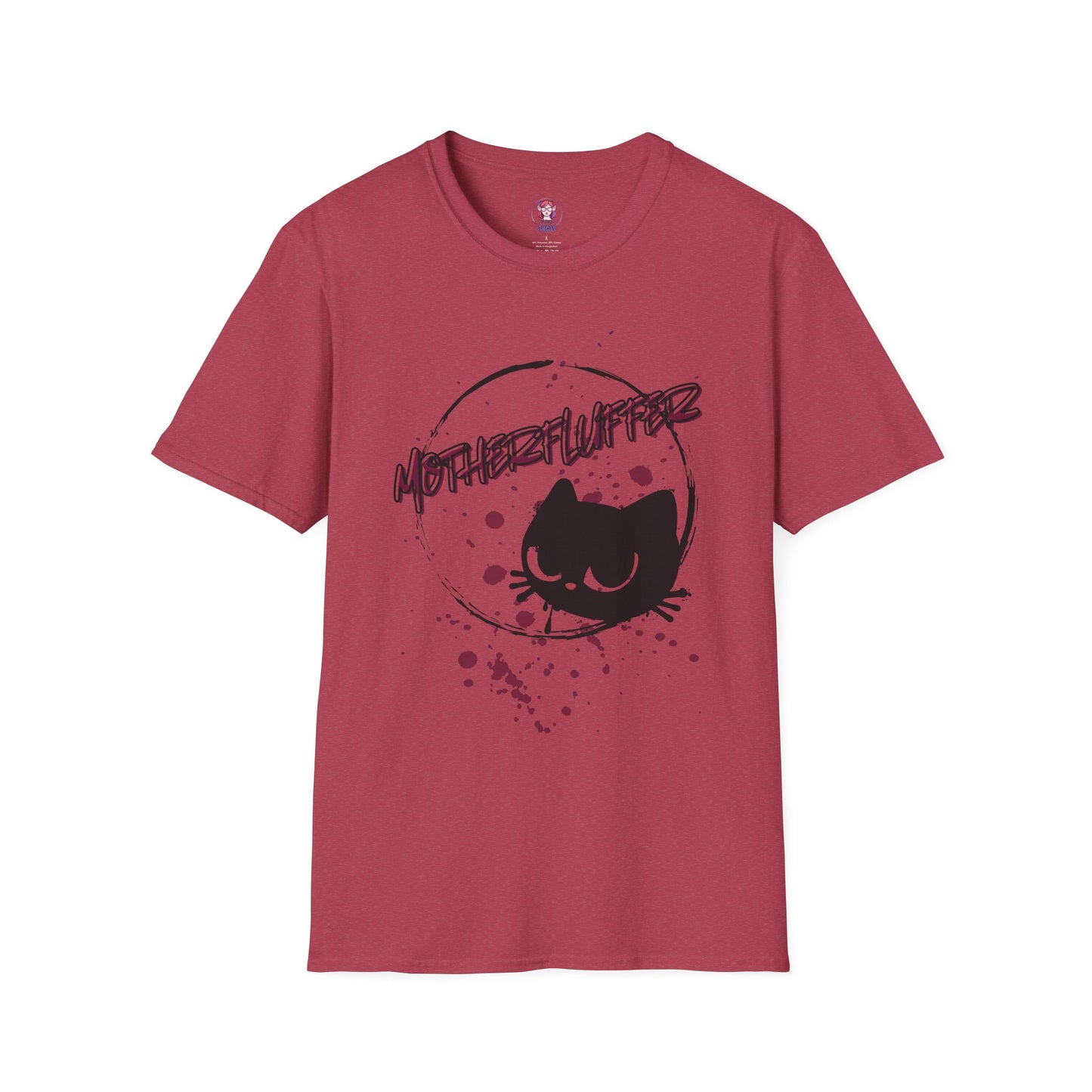 Motherfluffer Color Cat - Unisex Softstyle T-Shirt
