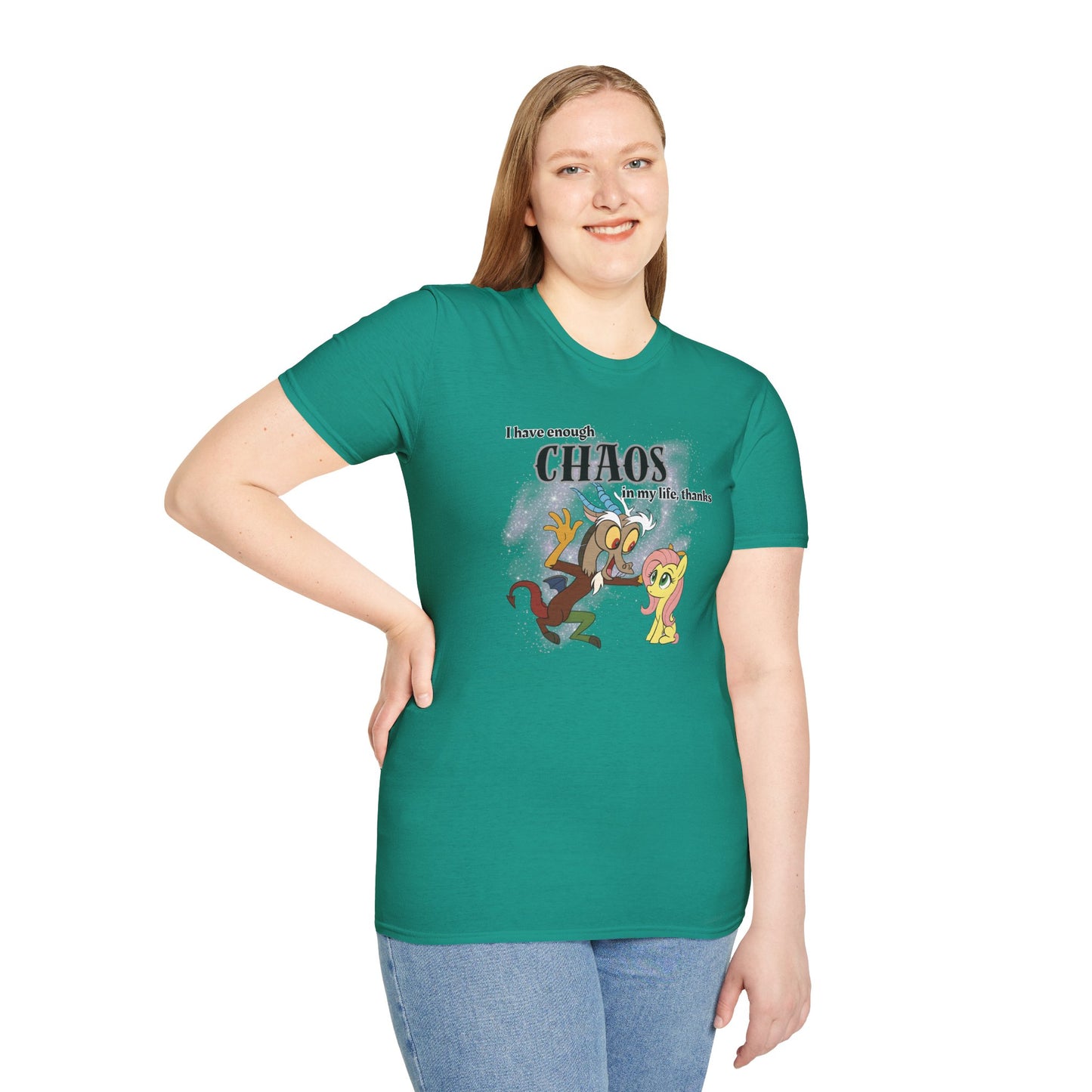 My Little Pony Discord and Fluttershy - Unisex Softstyle T-Shirt