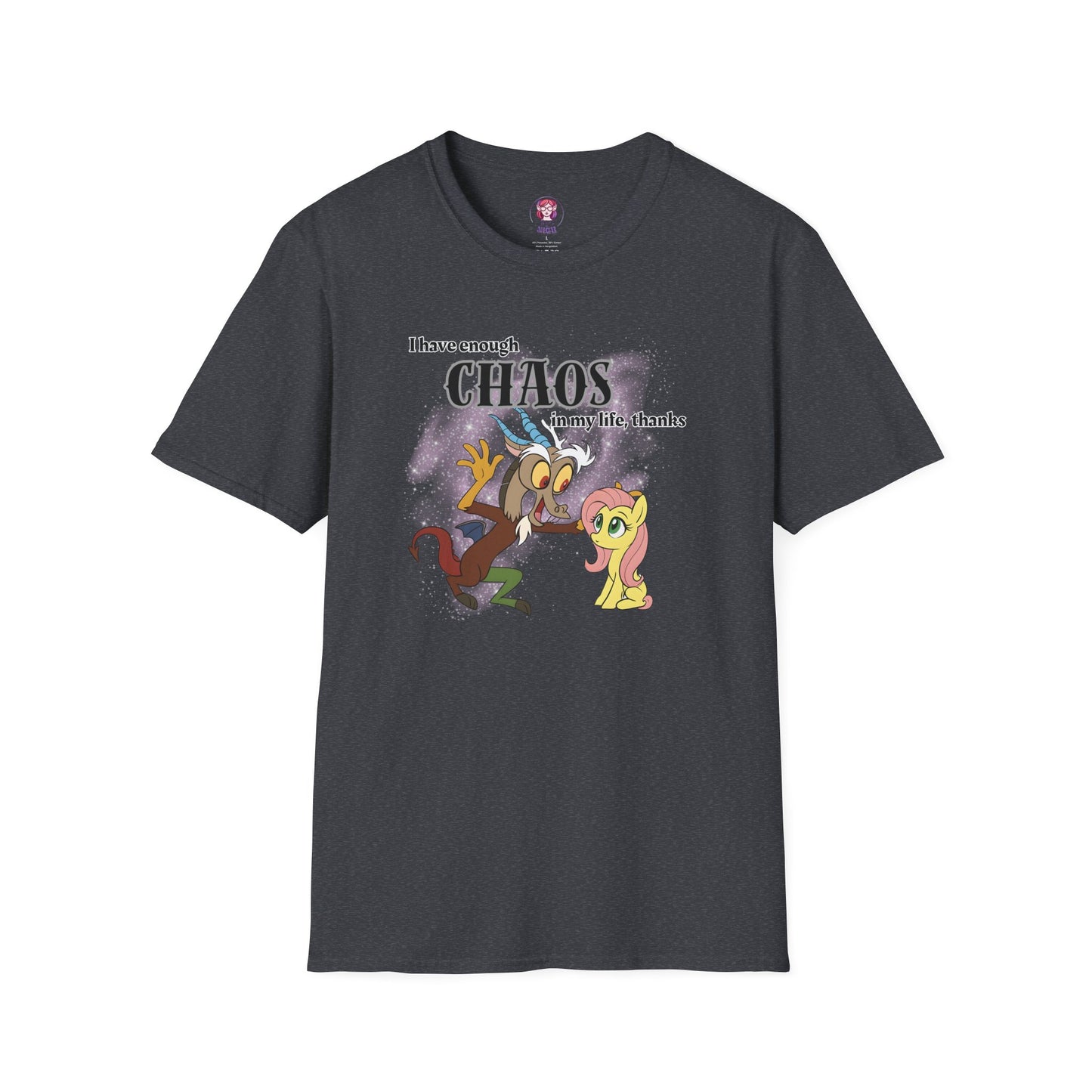 My Little Pony Discord and Fluttershy - Unisex Softstyle T-Shirt