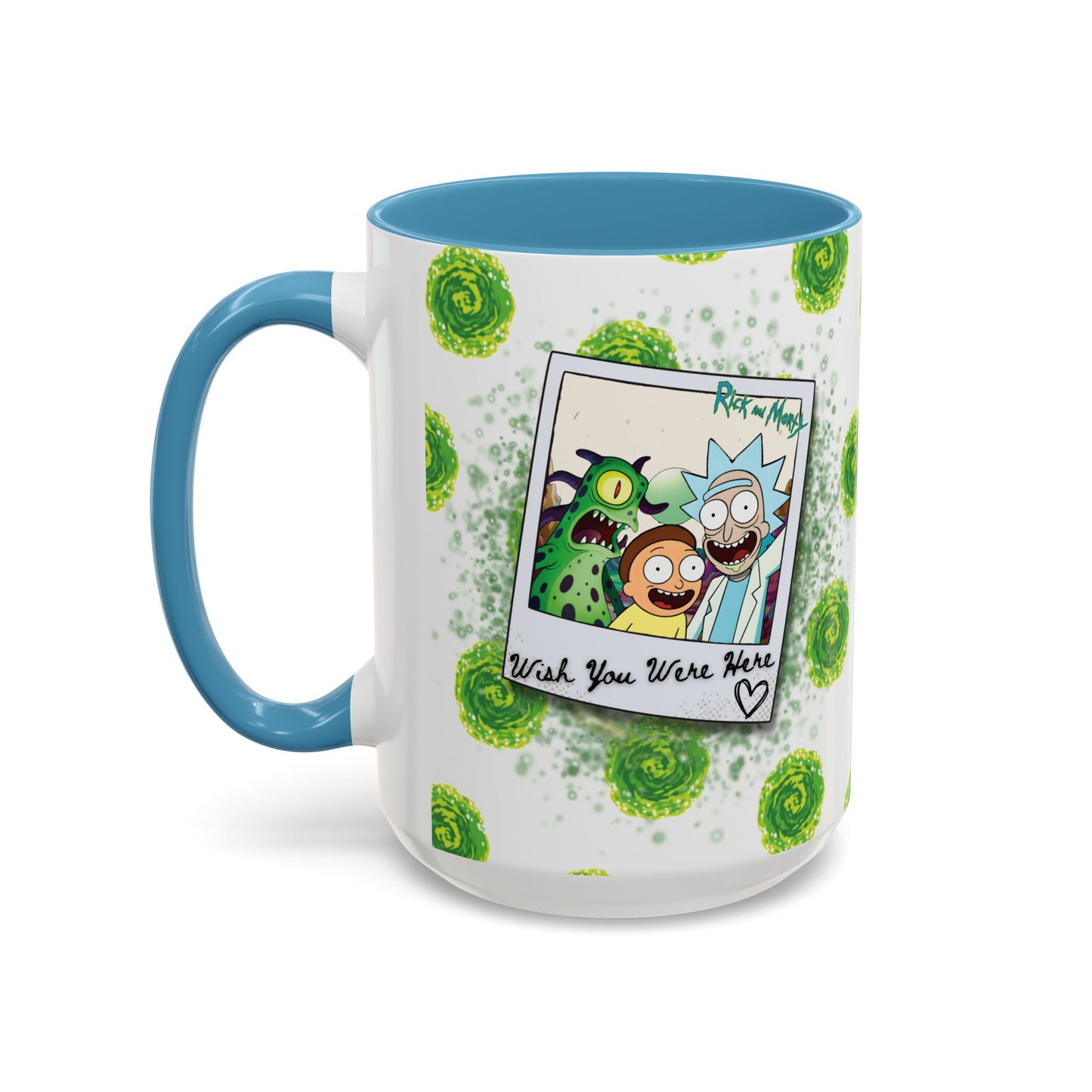Rick & Morty Alien Polaroid - Accent Coffee Mug (11, 15oz)