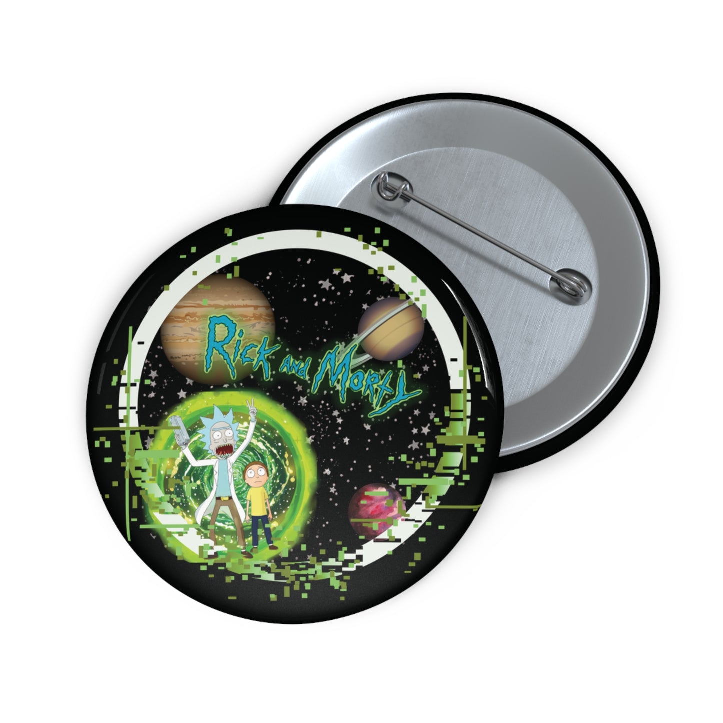 Rick and Morty Pin Button | Unique Collectible Badges, Fun Gifts for Fans, Cosplay Accessories, Party Favors, Pop Culture Merch
