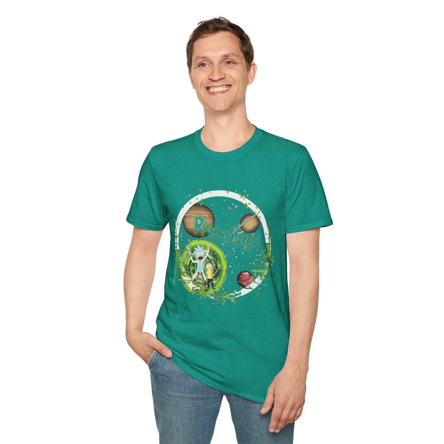 Rick & Morty Broken Space - Unisex Softstyle T-Shirt