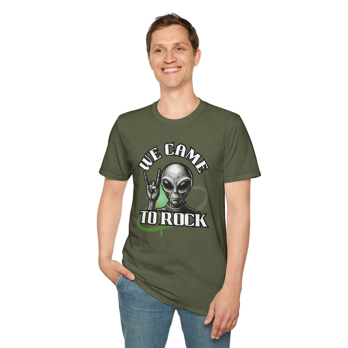 Alien Metal - We Came to Rock - Unisex Softstyle T-Shirt