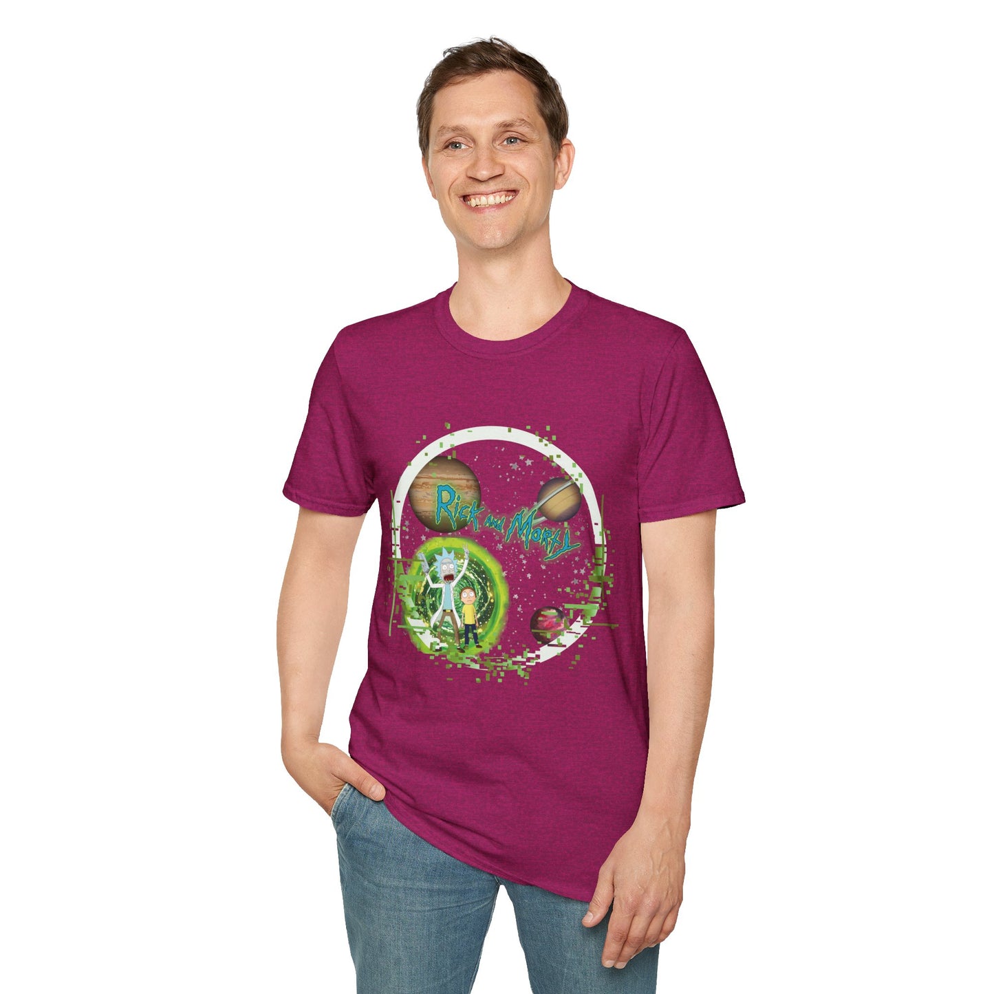 Rick & Morty Broken Space - Unisex Softstyle T-Shirt