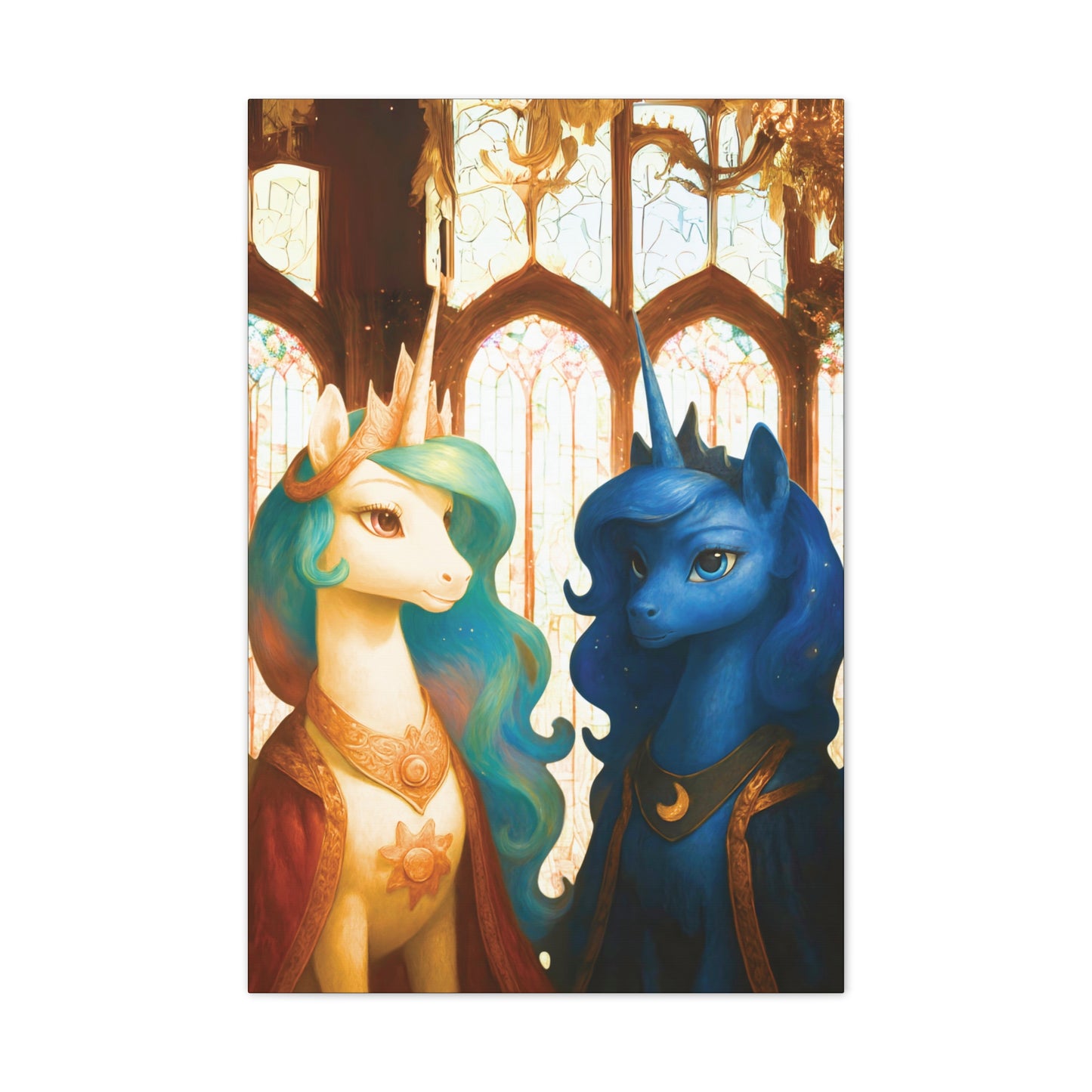 Royal Luna & Celestia - My Little Pony Canvas Art - Stretched, 0.75"