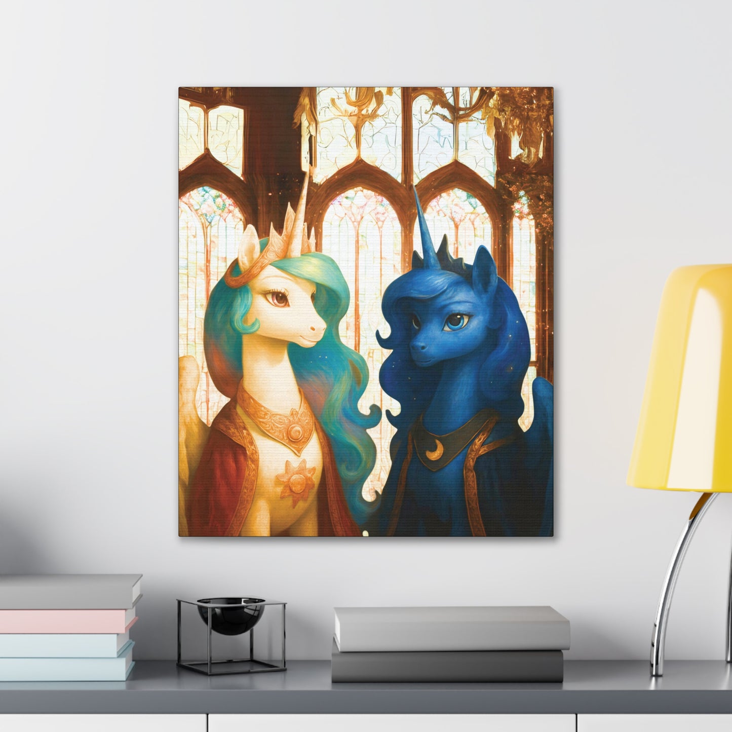 Royal Luna & Celestia - My Little Pony Canvas Art - Stretched, 0.75"