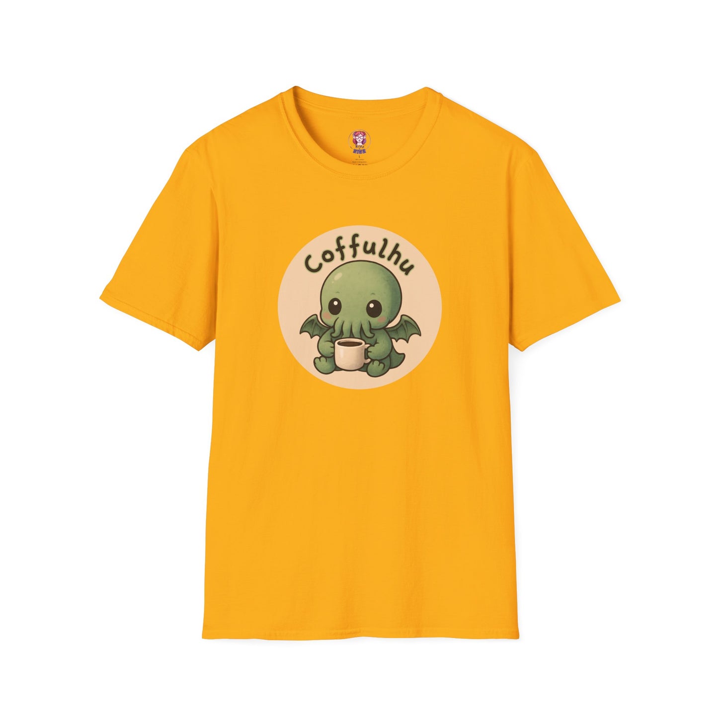 Cthulhu Coffulhu Coffee Pun - Unisex Softstyle T-Shirt
