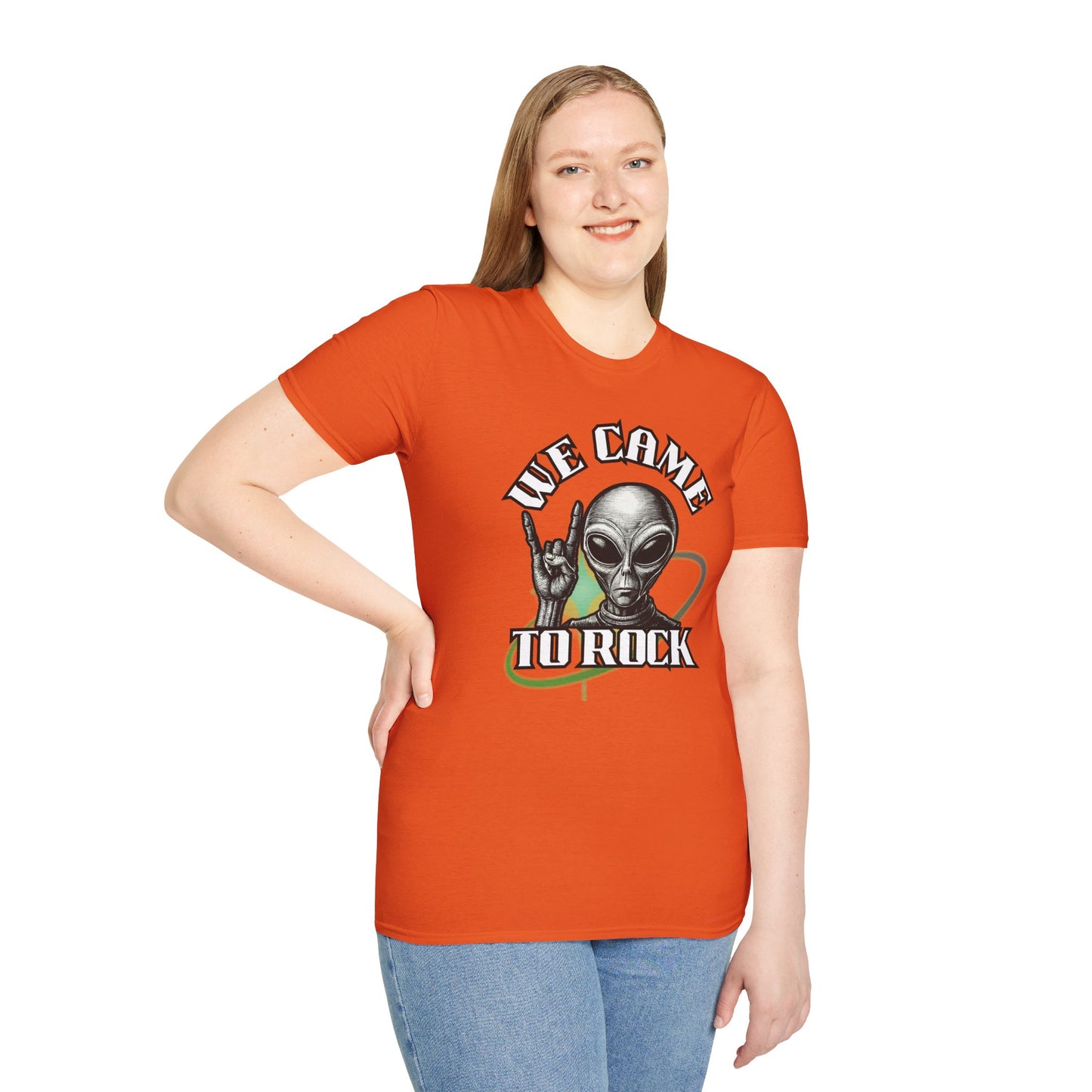 Alien Metal - We Came to Rock - Unisex Softstyle T-Shirt