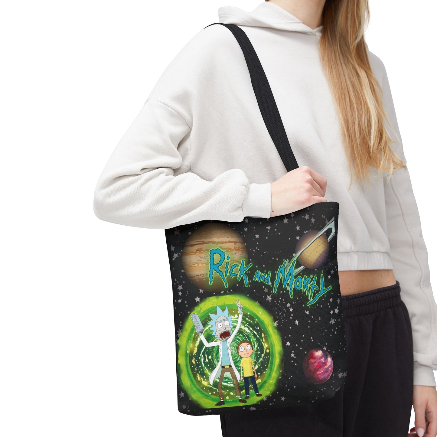 Rick & Morty Custom Adventure Tote Bag