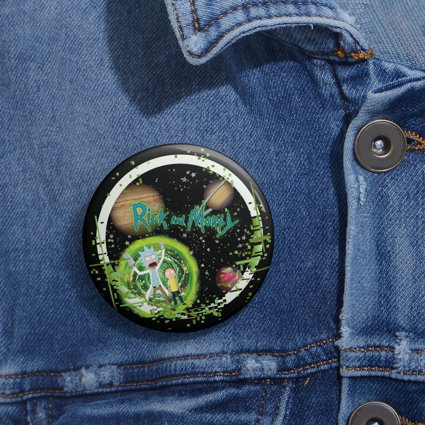Rick and Morty Pin Button | Unique Collectible Badges, Fun Gifts for Fans, Cosplay Accessories, Party Favors, Pop Culture Merch