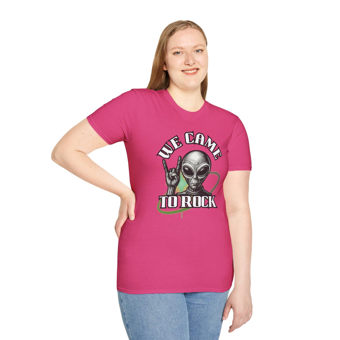 Alien Metal - We Came to Rock - Unisex Softstyle T-Shirt