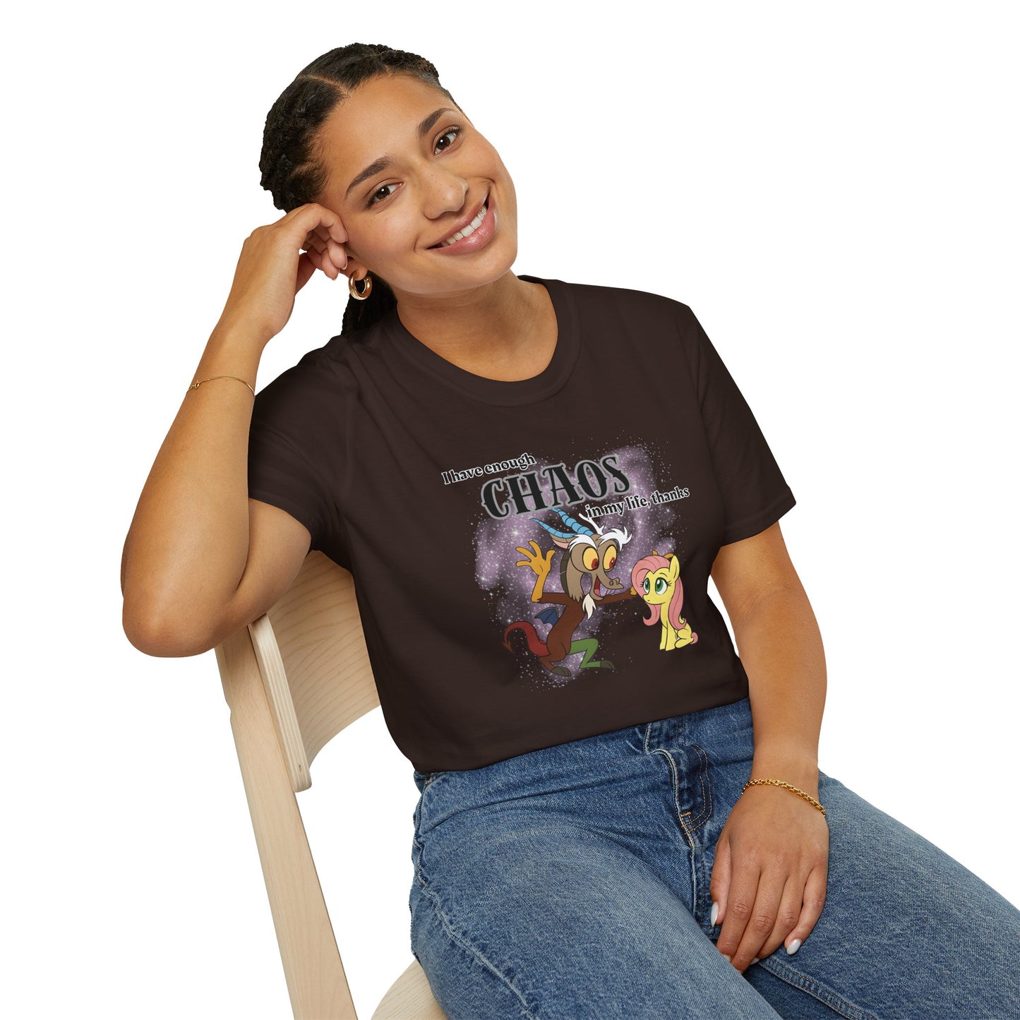 My Little Pony Discord and Fluttershy - Unisex Softstyle T-Shirt