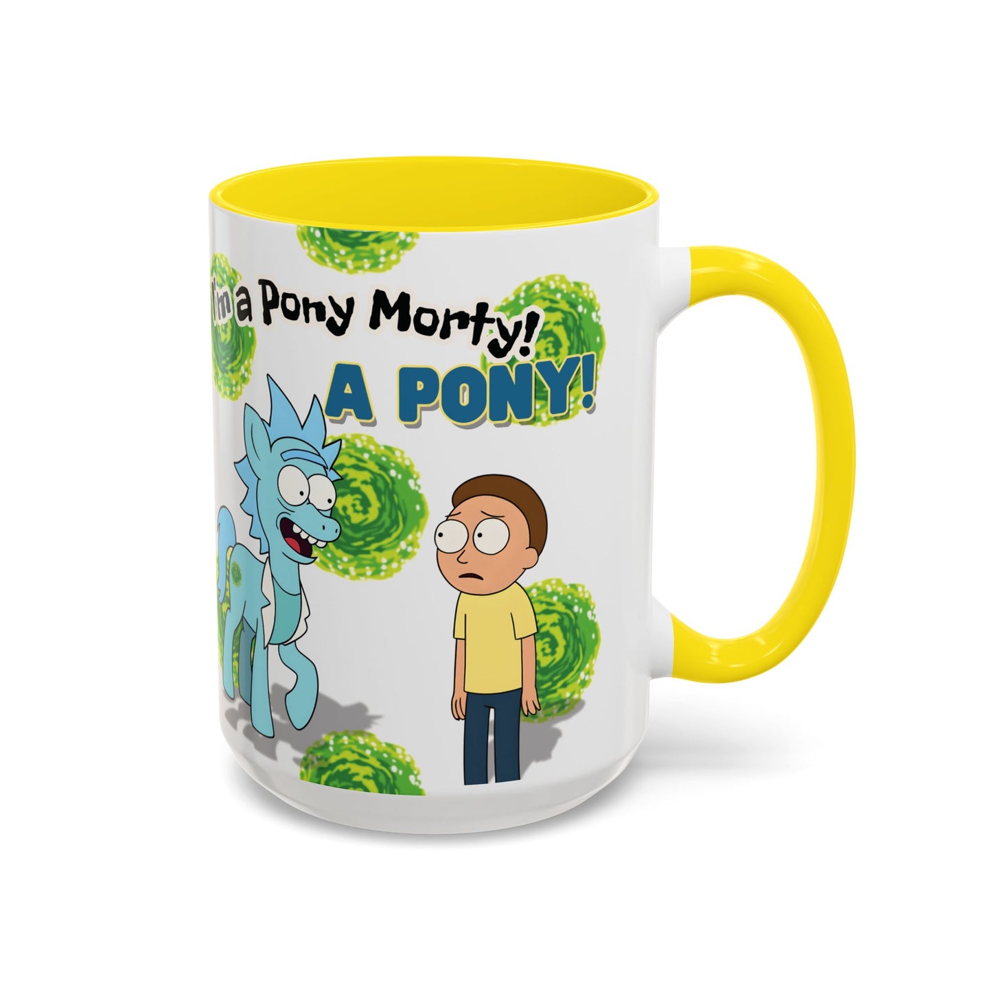Rick & Morty Pony Accent Coffee Mug (11, 15oz)