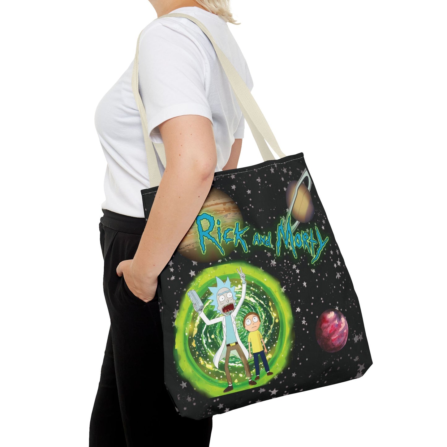 Rick & Morty Custom Adventure Tote Bag