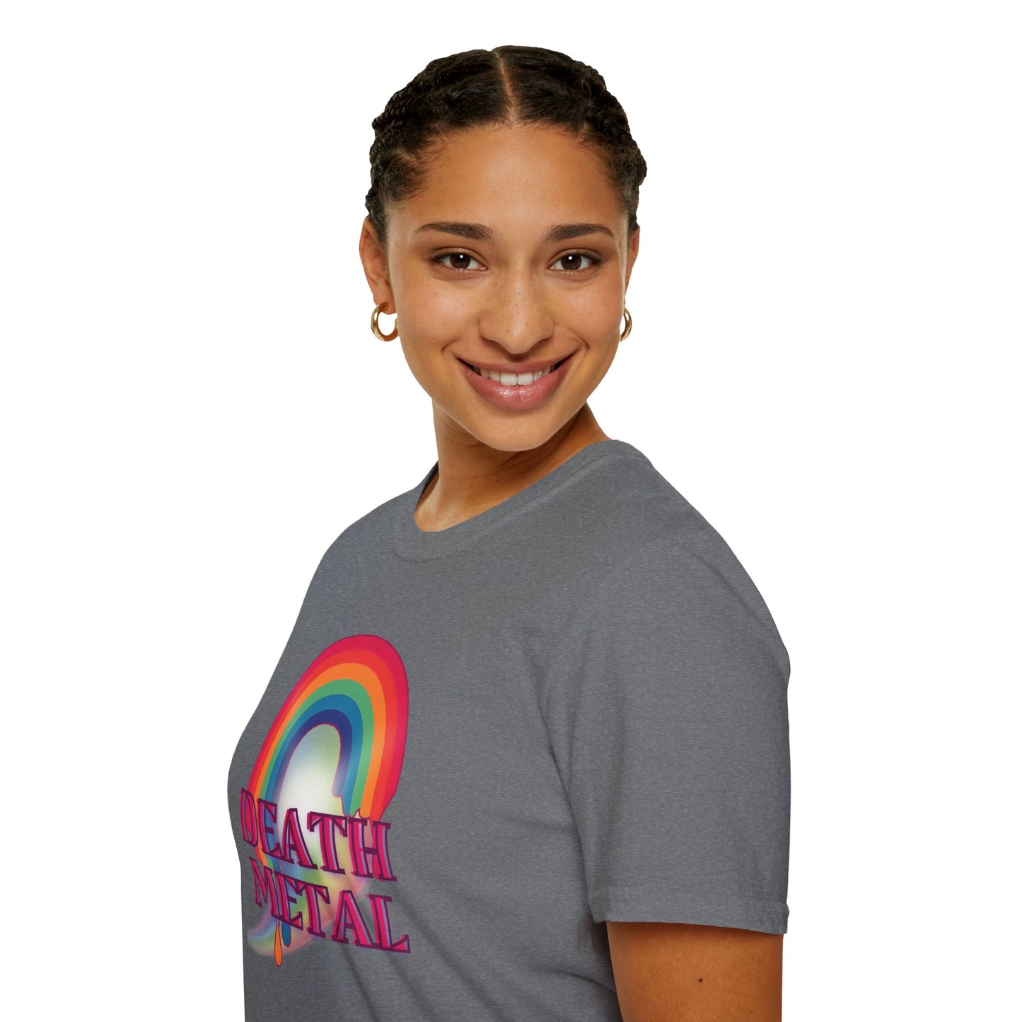 Rainbow Death Metal - Unisex Softstyle T-Shirt
