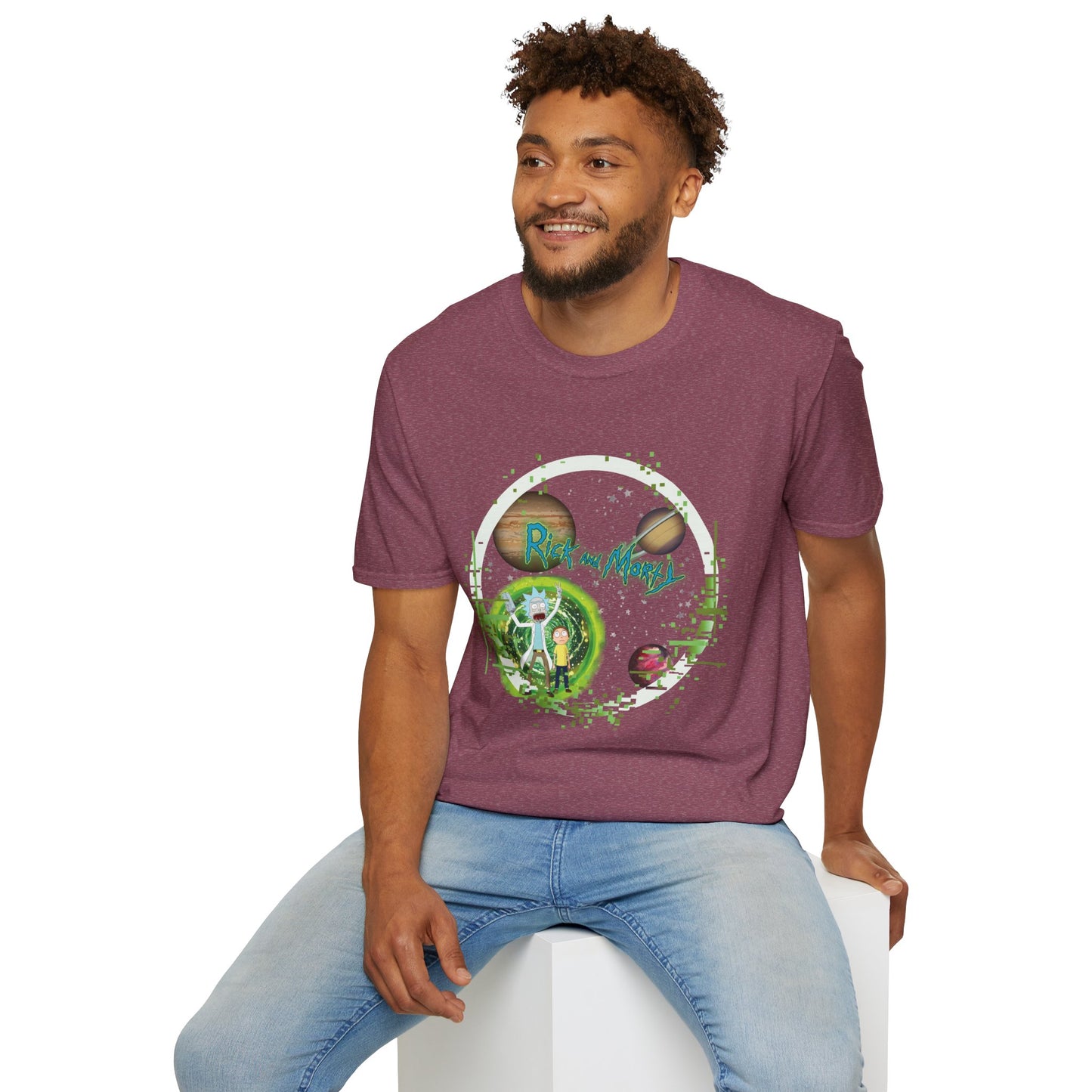 Rick & Morty Broken Space - Unisex Softstyle T-Shirt