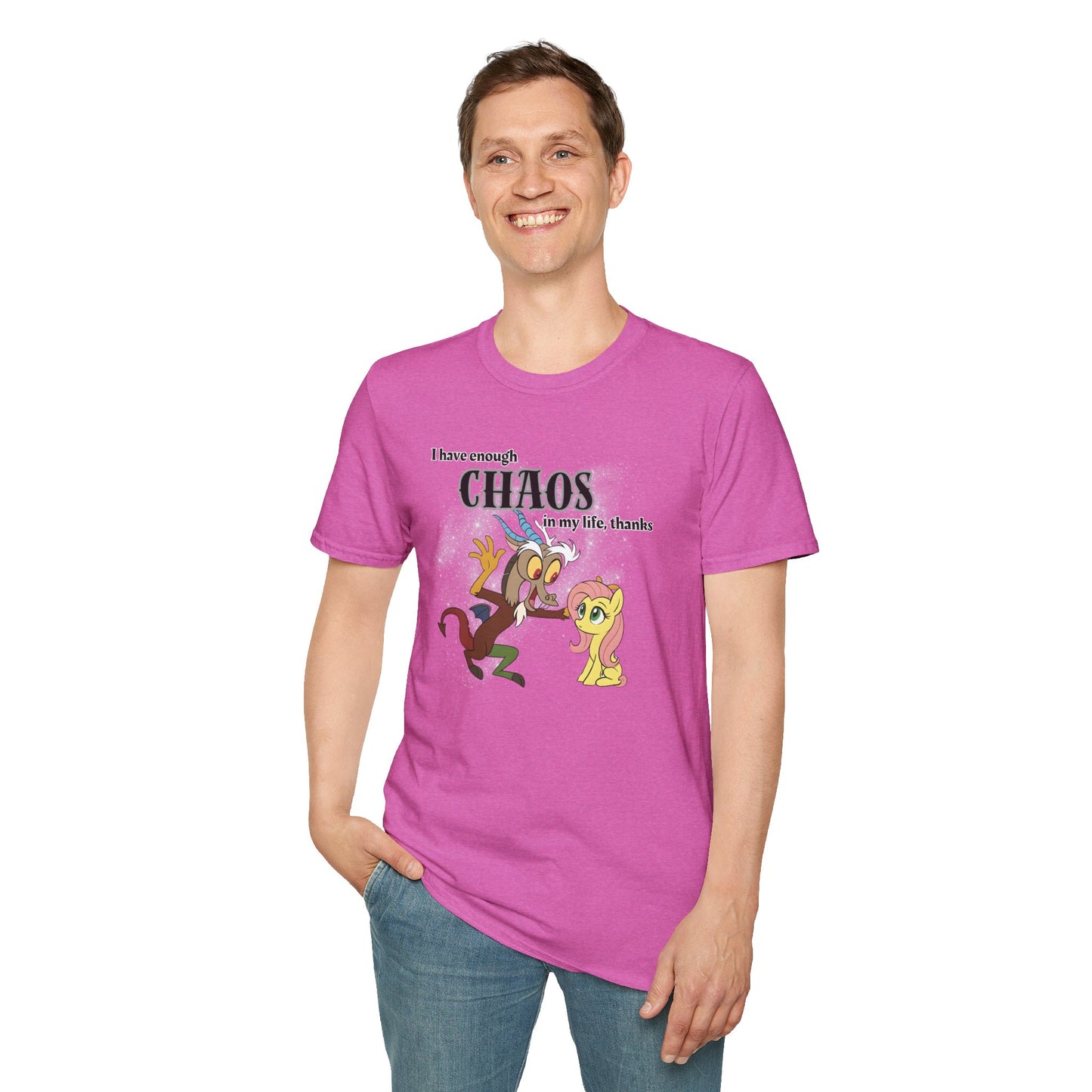 My Little Pony Discord and Fluttershy - Unisex Softstyle T-Shirt