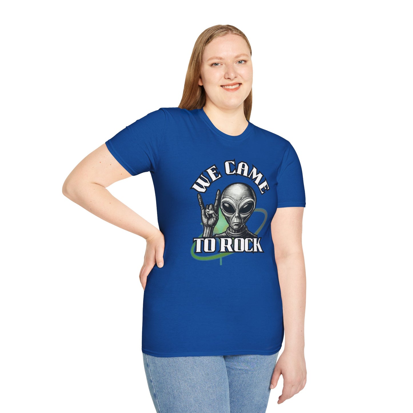 Alien Metal - We Came to Rock - Unisex Softstyle T-Shirt