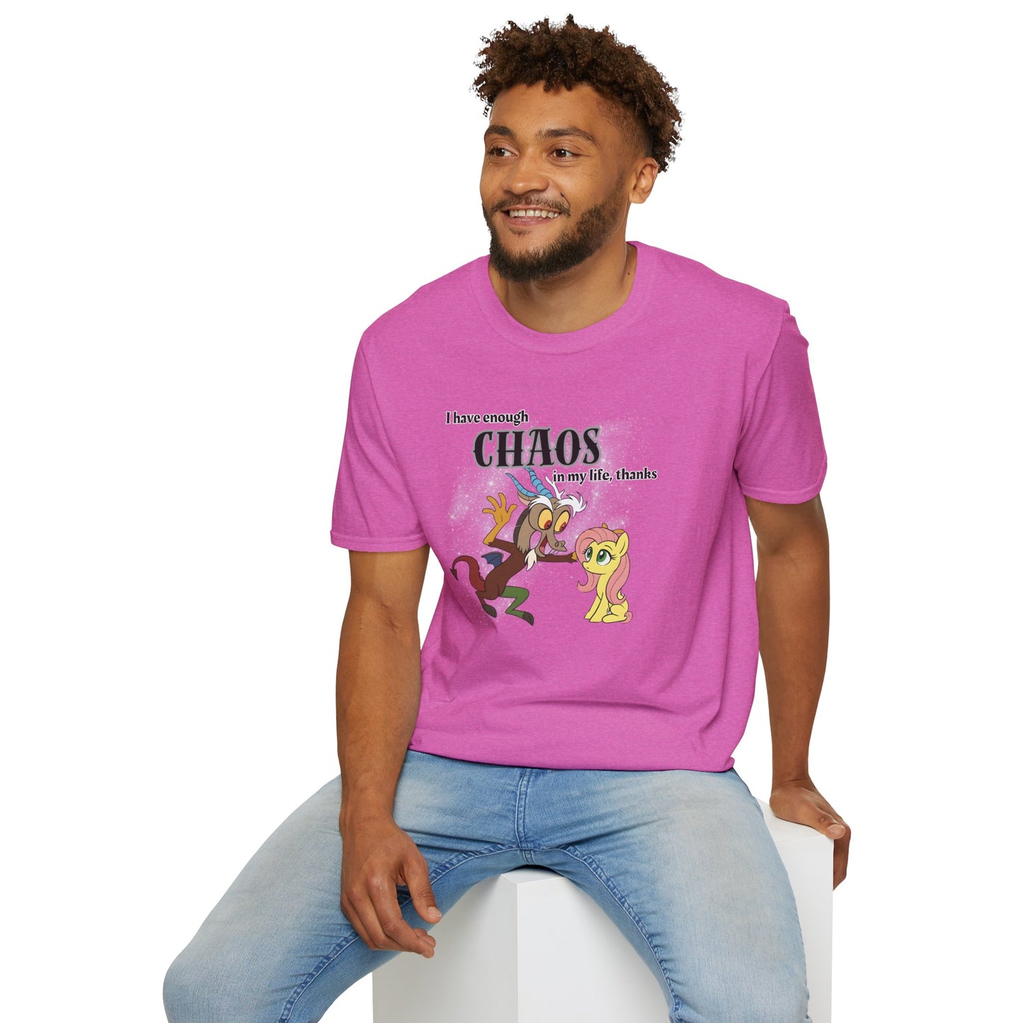 My Little Pony Discord and Fluttershy - Unisex Softstyle T-Shirt