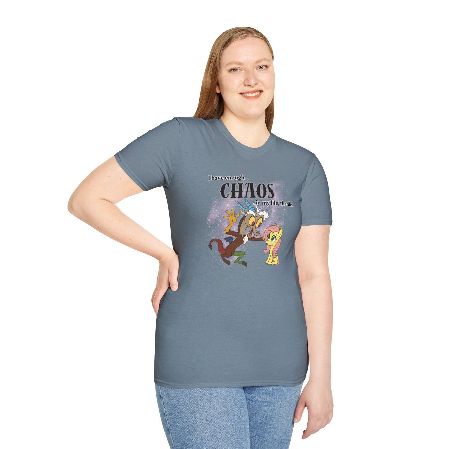My Little Pony Discord and Fluttershy - Unisex Softstyle T-Shirt