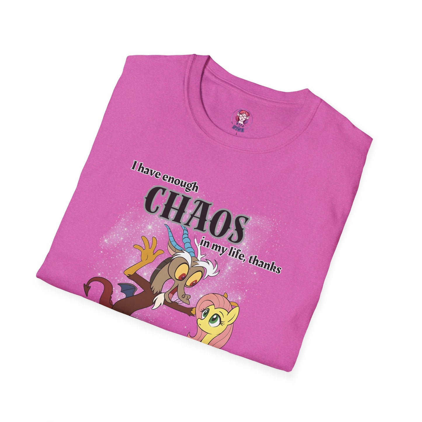 My Little Pony Discord and Fluttershy - Unisex Softstyle T-Shirt