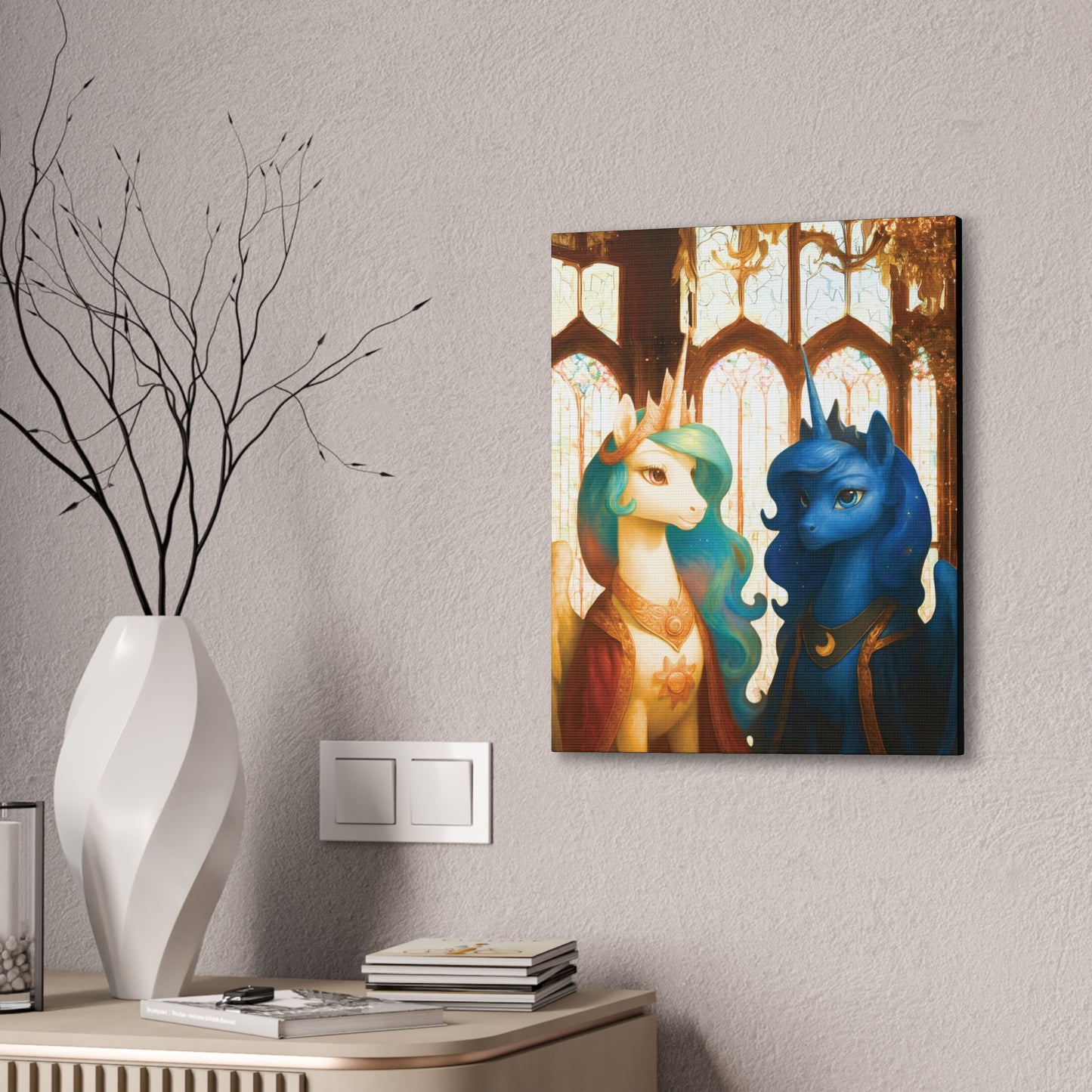 Royal Luna & Celestia - My Little Pony Canvas Art - Stretched, 0.75"
