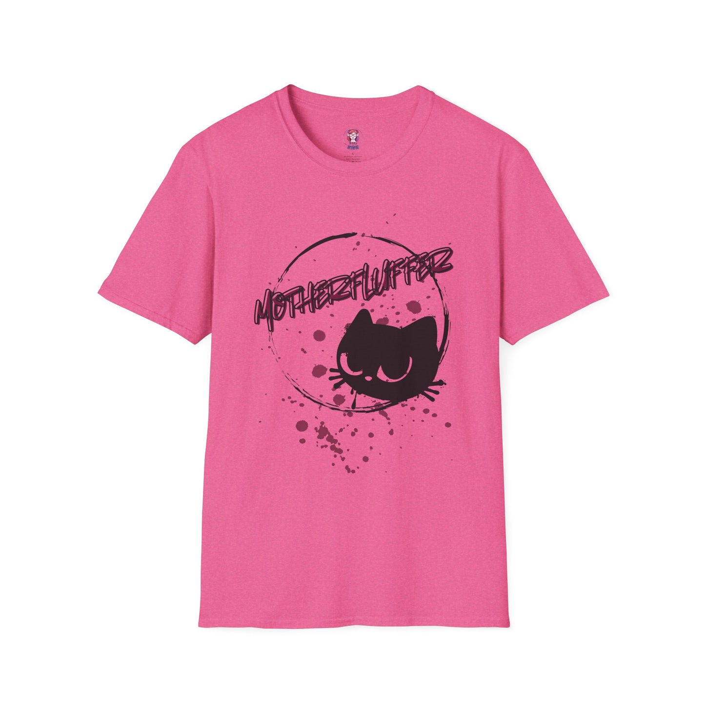 Motherfluffer Color Cat - Unisex Softstyle T-Shirt