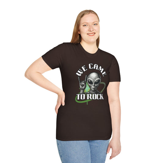 Alien Metal - We Came to Rock - Unisex Softstyle T-Shirt