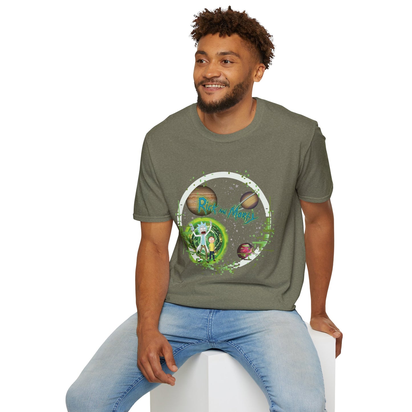 Rick & Morty Broken Space - Unisex Softstyle T-Shirt