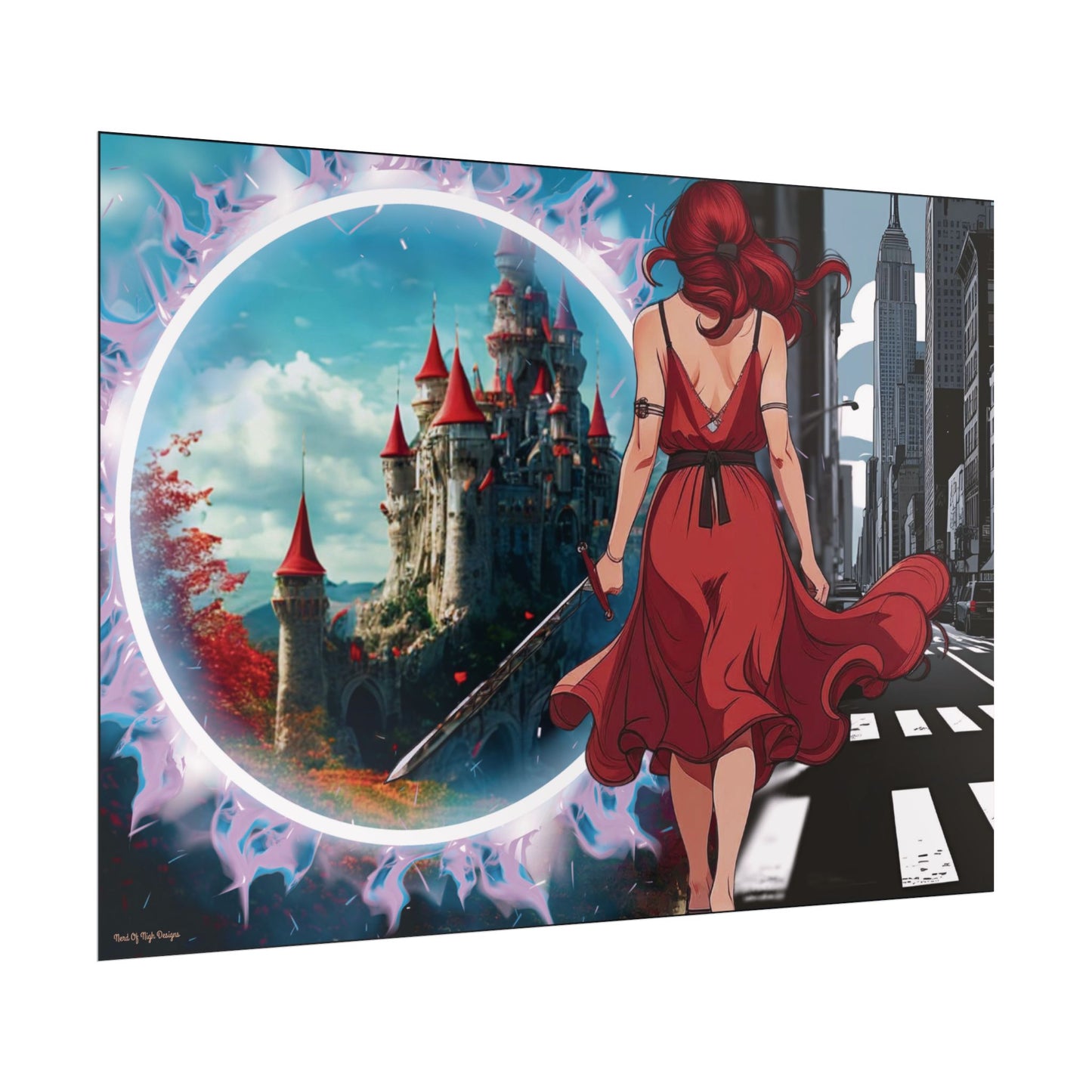 "Fantasy is Life" Rolled Poster, Wall Decor, Unique Wall Art