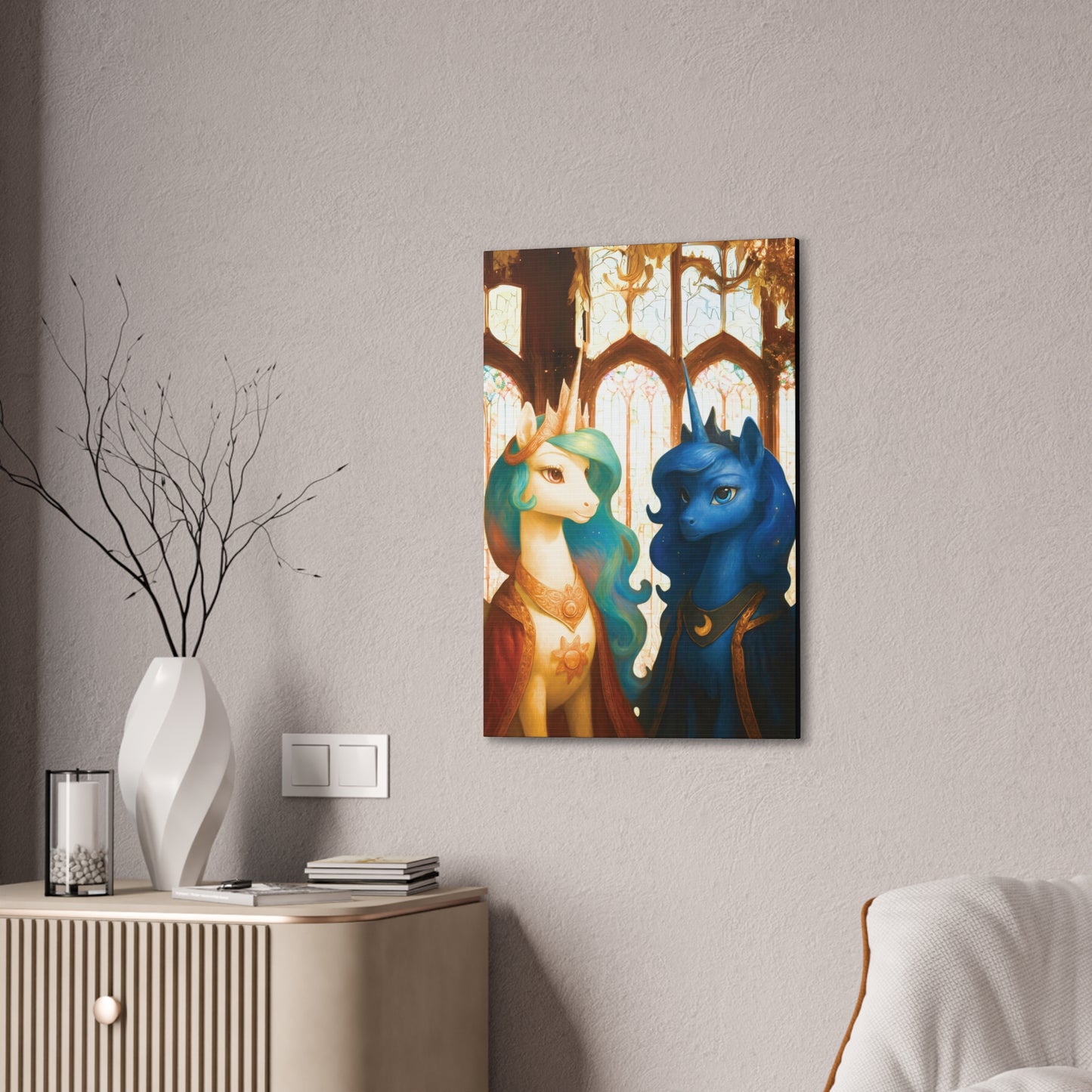 Royal Luna & Celestia - My Little Pony Canvas Art - Stretched, 0.75"