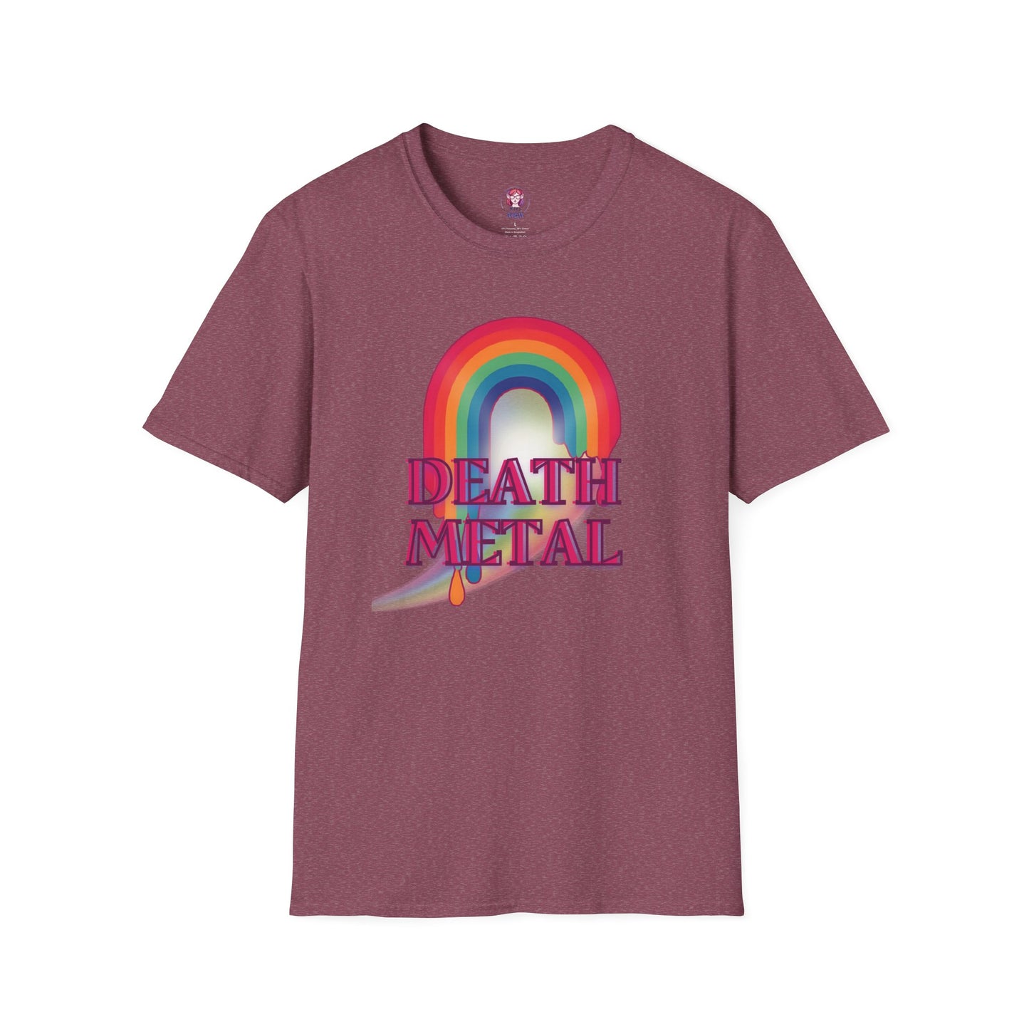 Rainbow Death Metal - Unisex Softstyle T-Shirt