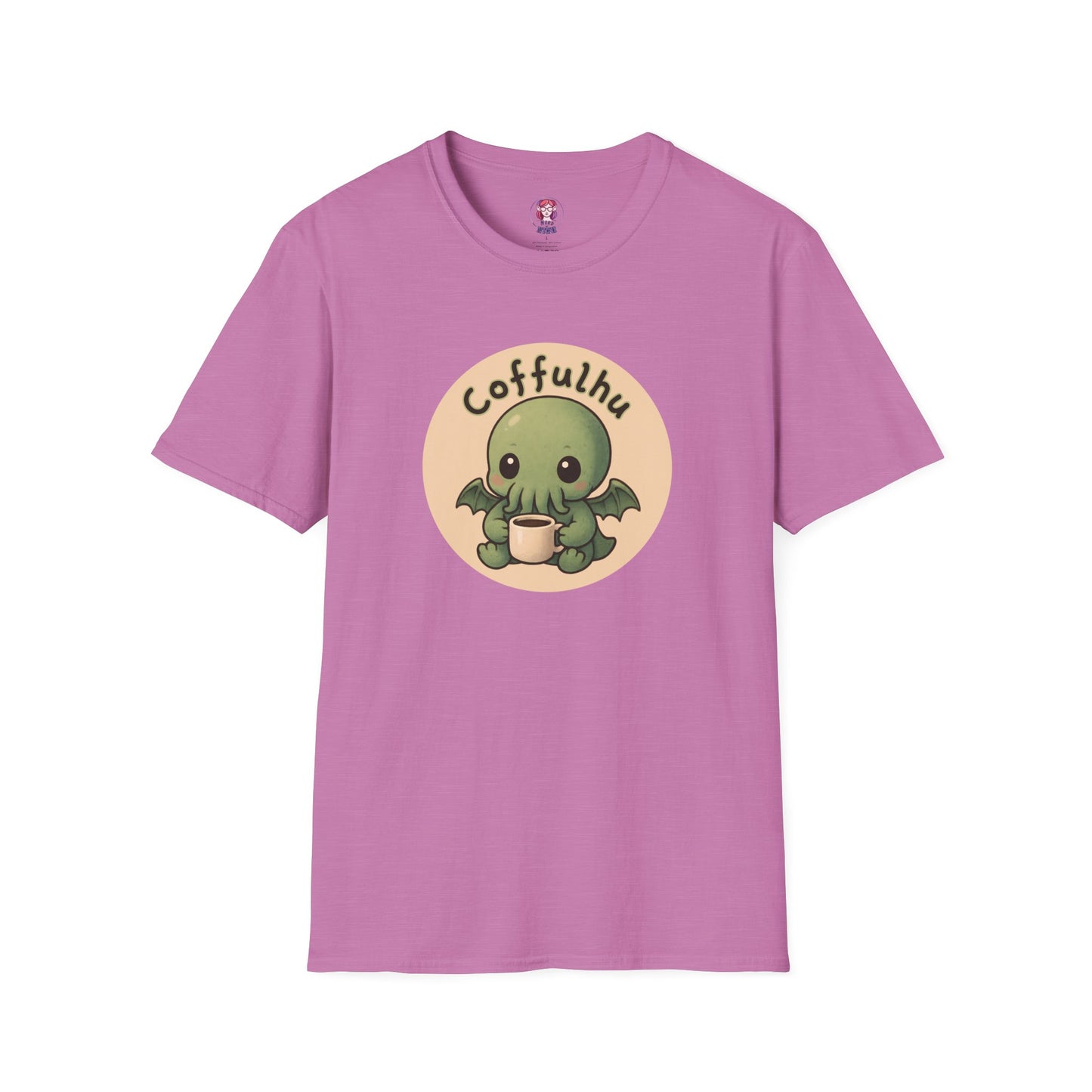 Cthulhu Coffulhu Coffee Pun - Unisex Softstyle T-Shirt