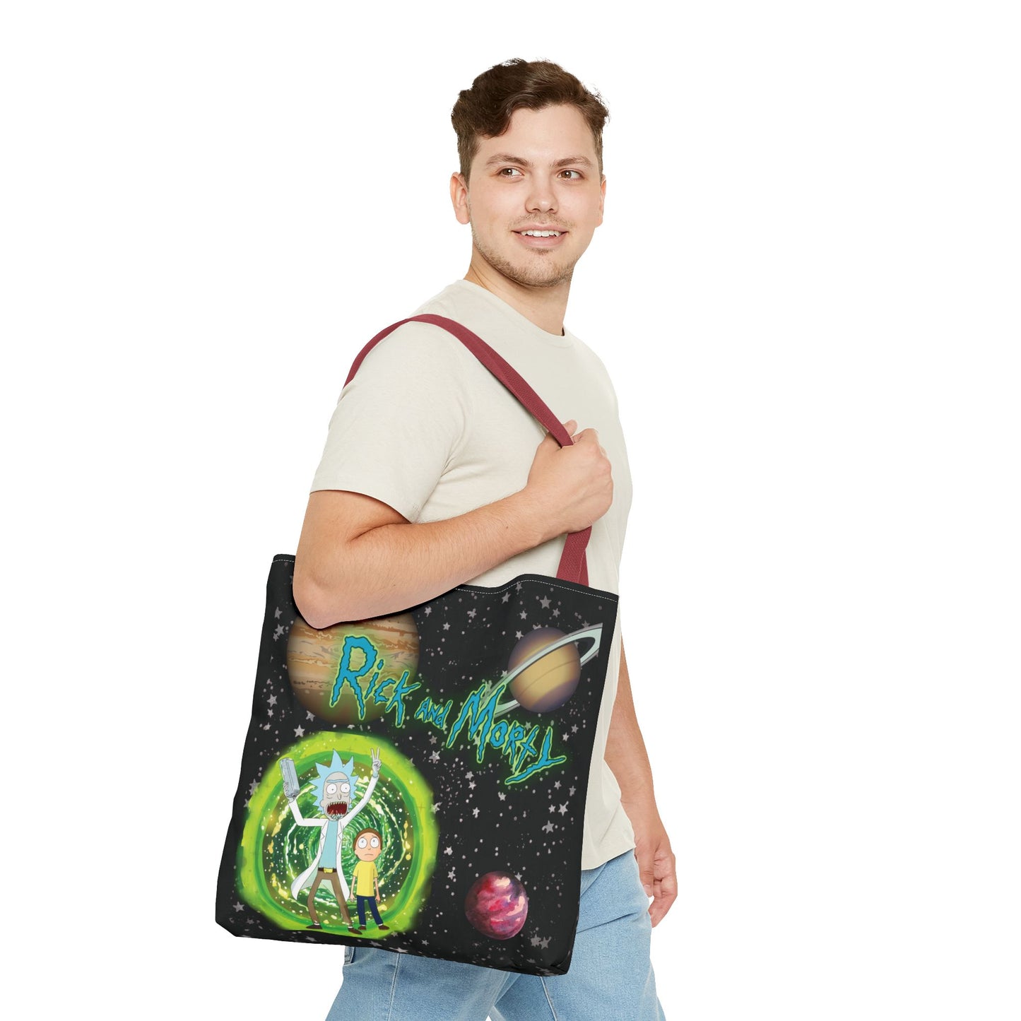 Rick & Morty Custom Adventure Tote Bag