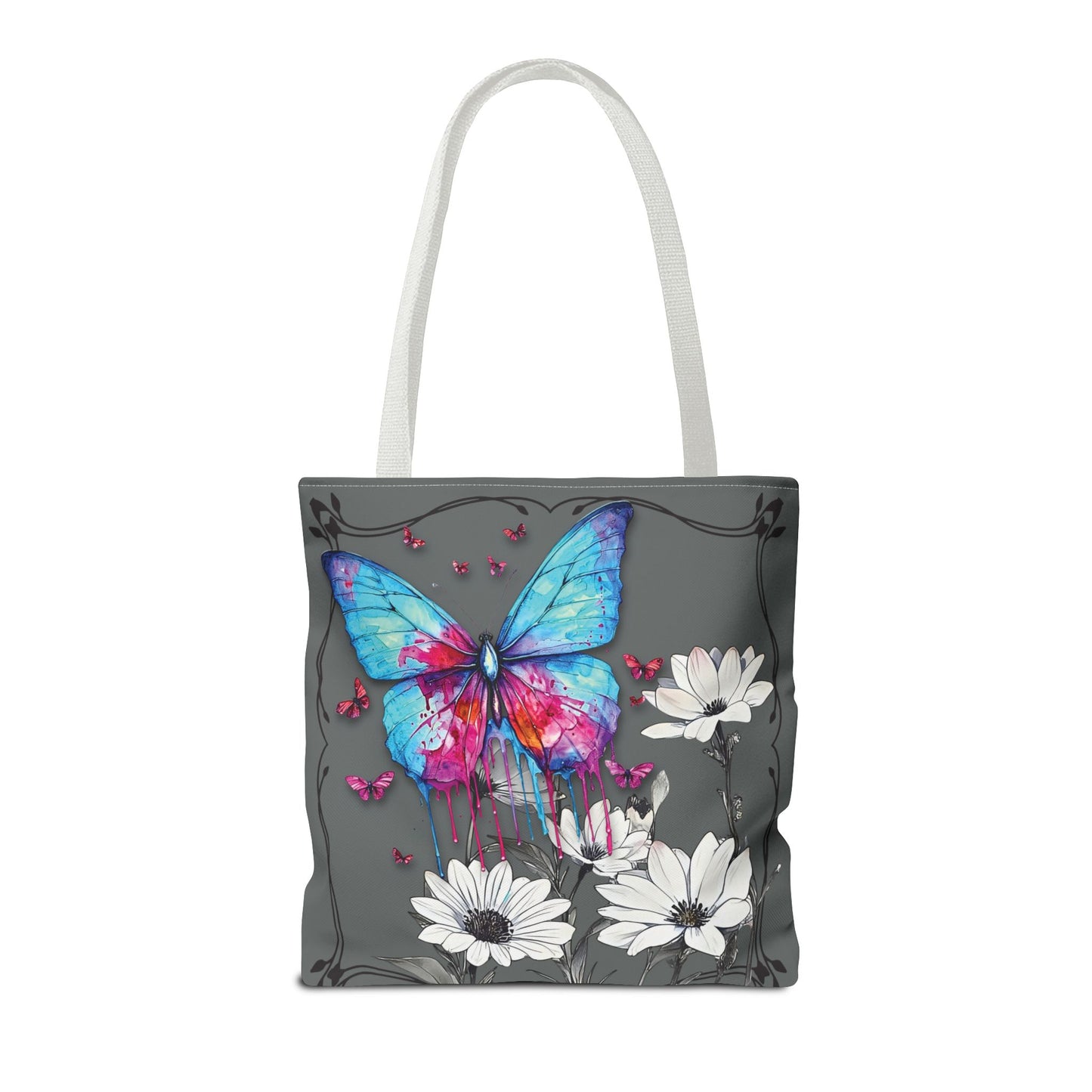 Painted Butterfly in Black and White Tote Bag