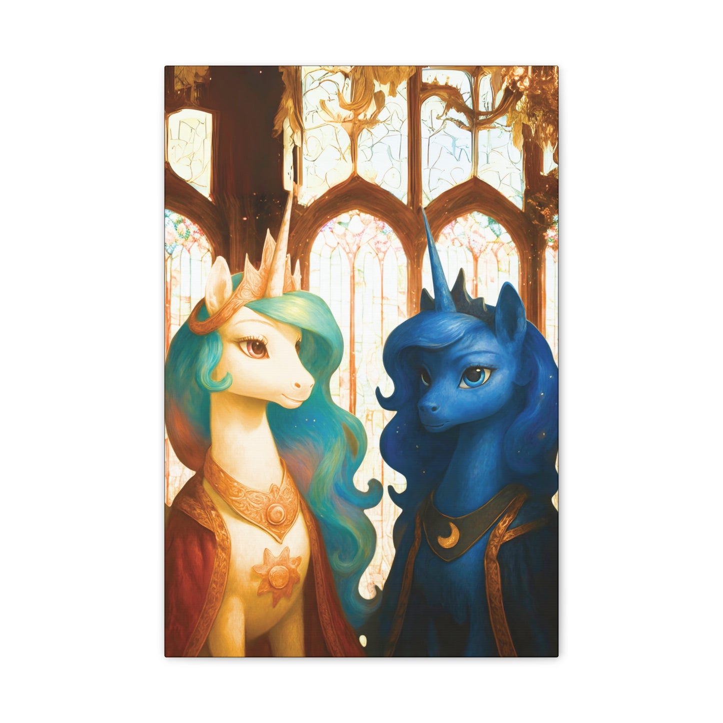 Royal Luna & Celestia - My Little Pony Canvas Art - Stretched, 0.75"