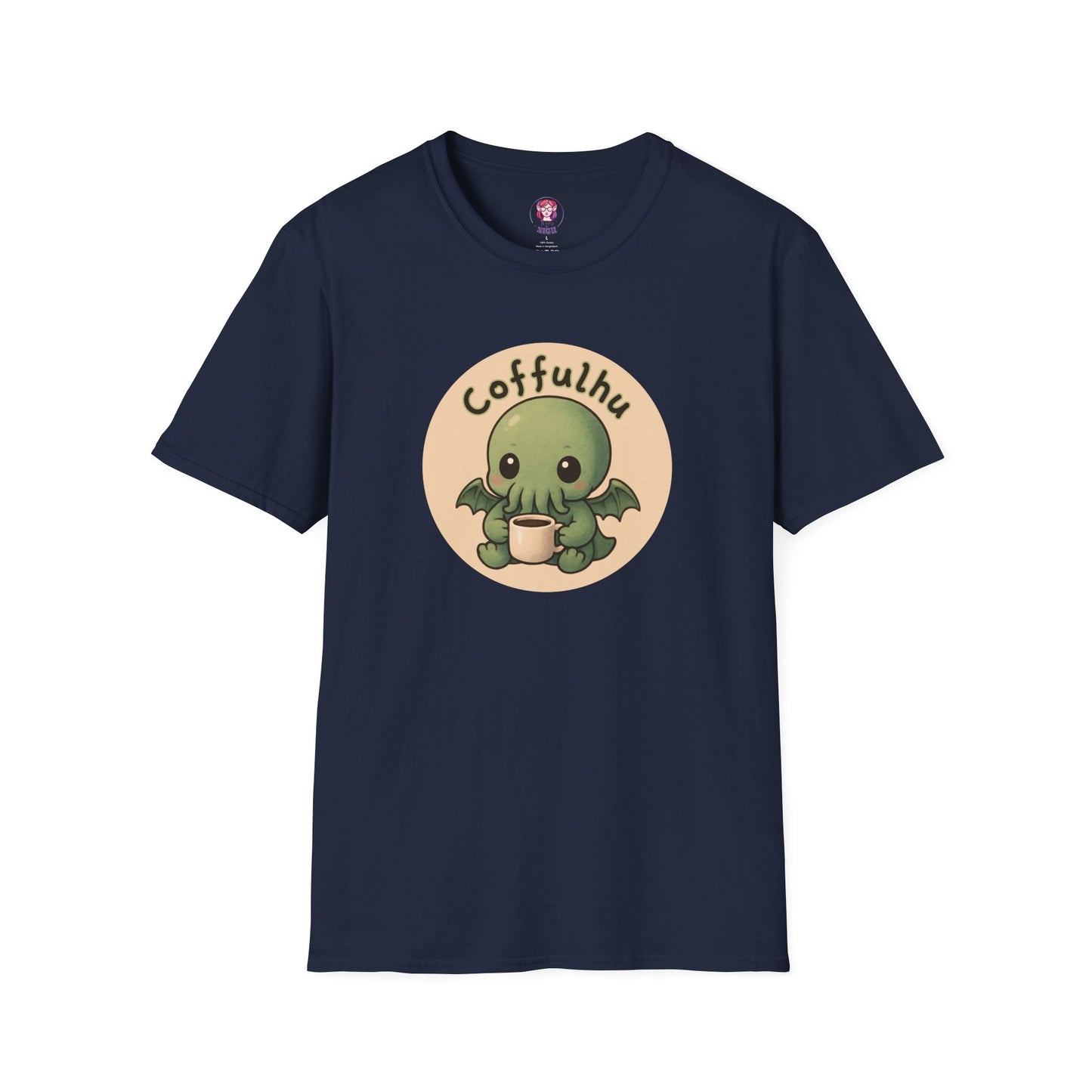 Cthulhu Coffulhu Coffee Pun - Unisex Softstyle T-Shirt