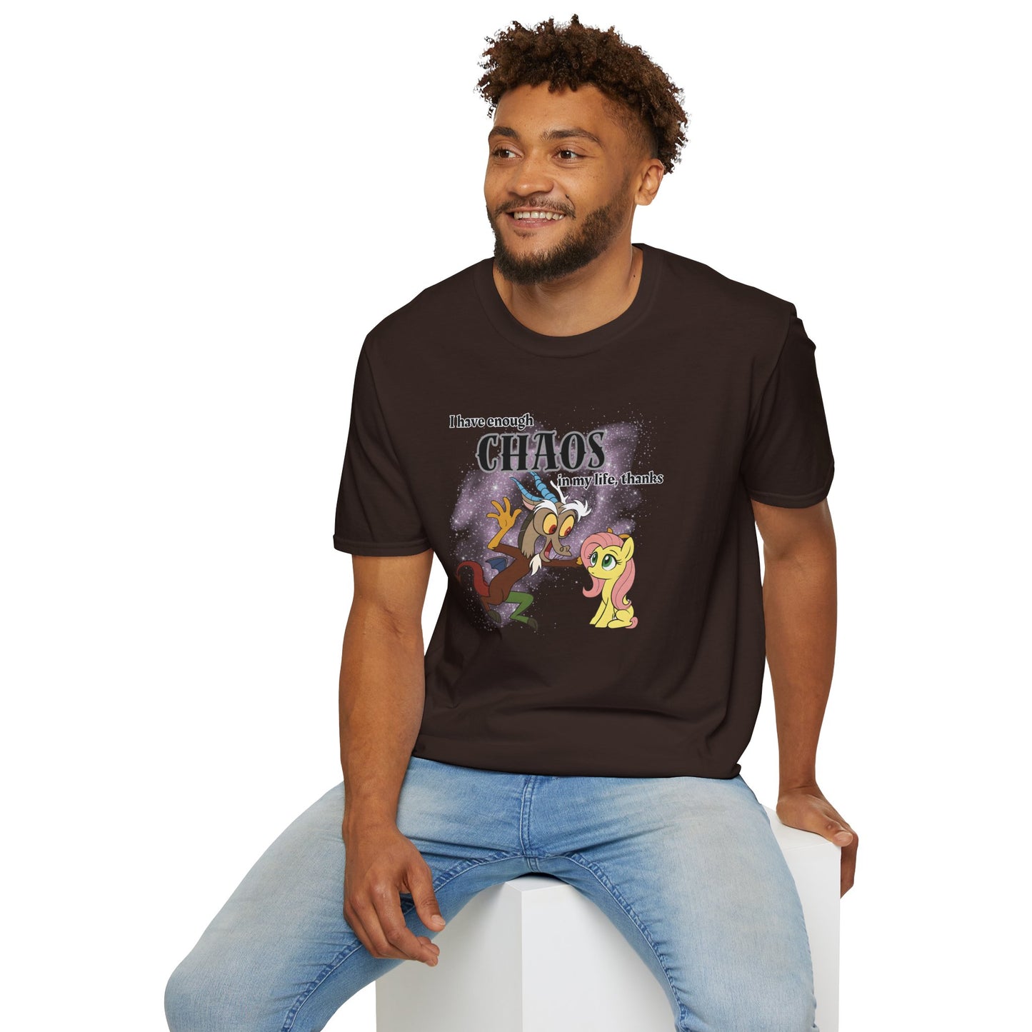 My Little Pony Discord and Fluttershy - Unisex Softstyle T-Shirt